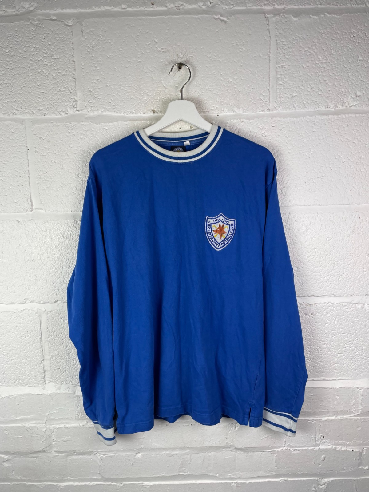 Leicester City FC Retro Long Sleeved Shirt M for sale on Ebay