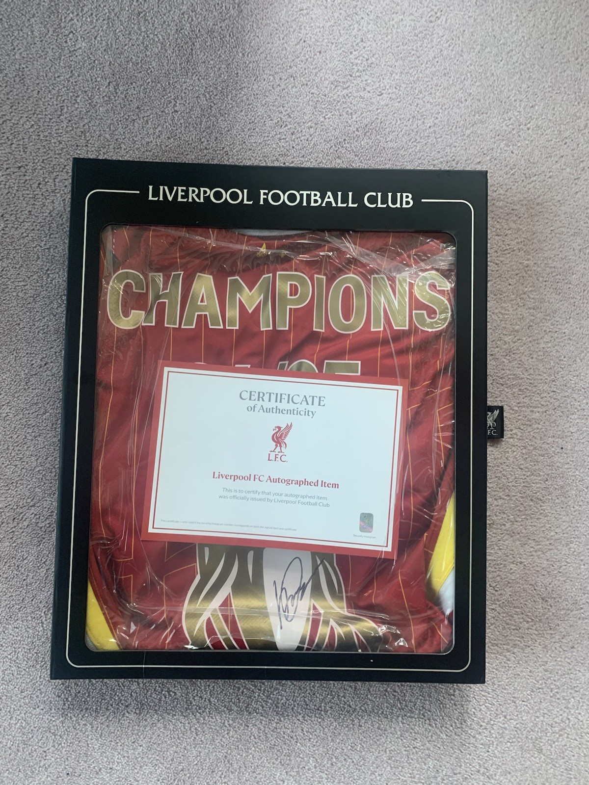 Original Liverpool Limited Edition Champions 2024/25 Signed Shirt W COA for sale on Ebay