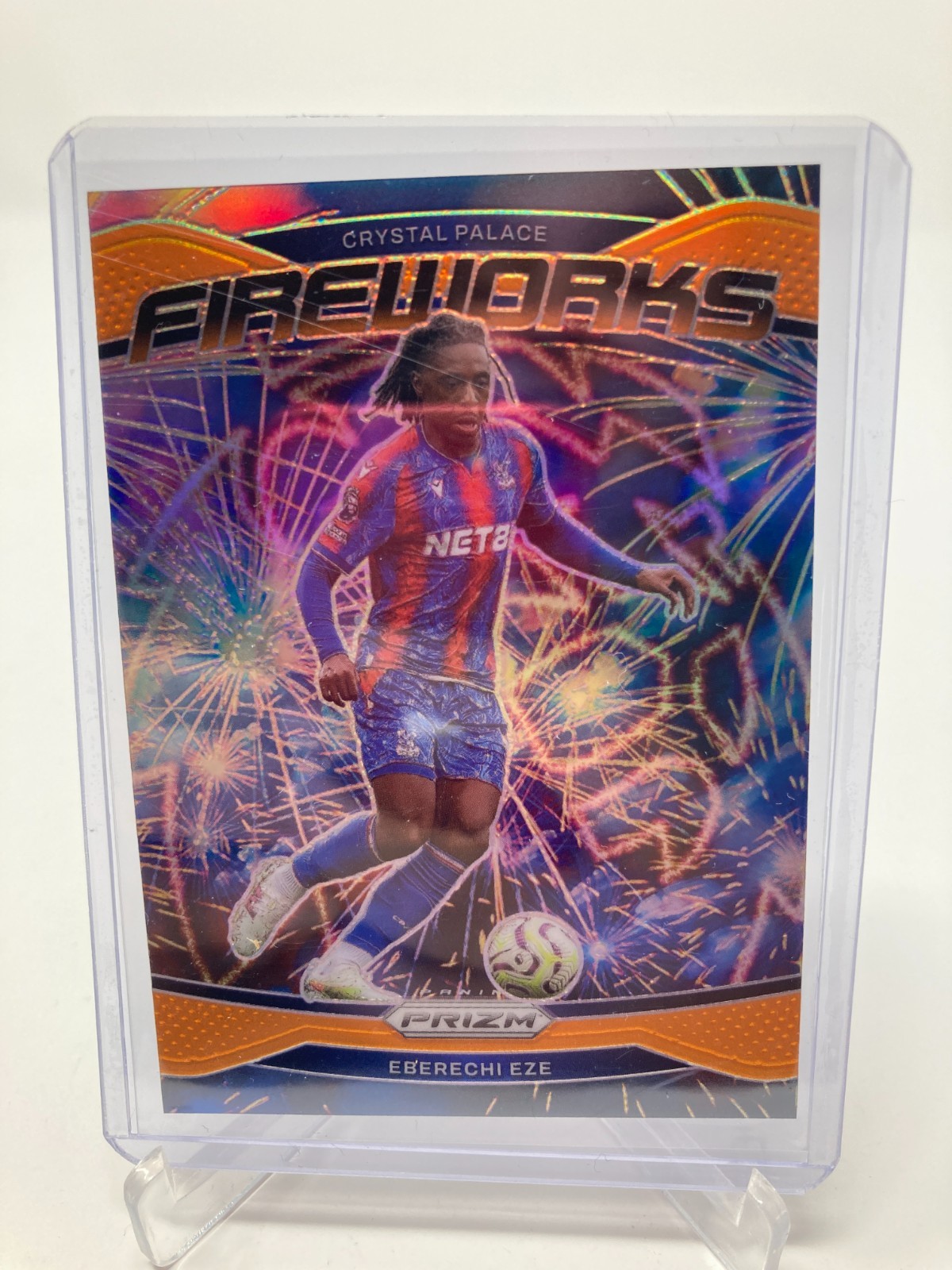 PANINI PRIZM PREMIER LEAGUE 24/25 EBERECHI EZE CRYSTAL PALACE FIREWORKS 4/25.. for sale on Ebay