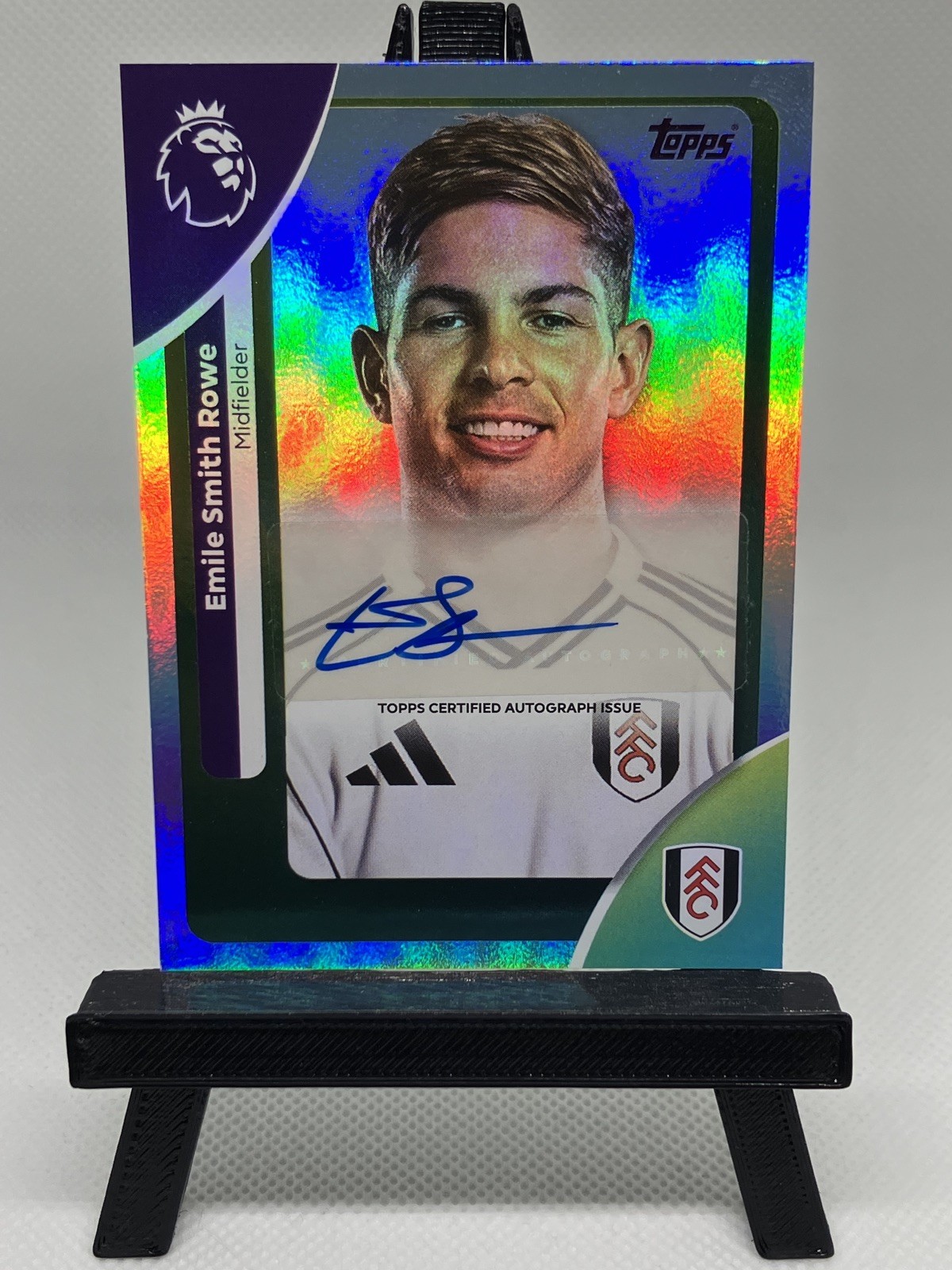 Emile Smith Rowe Fulham Silver Autograph Variation 2025/26 Topps Premier League for sale on Ebay