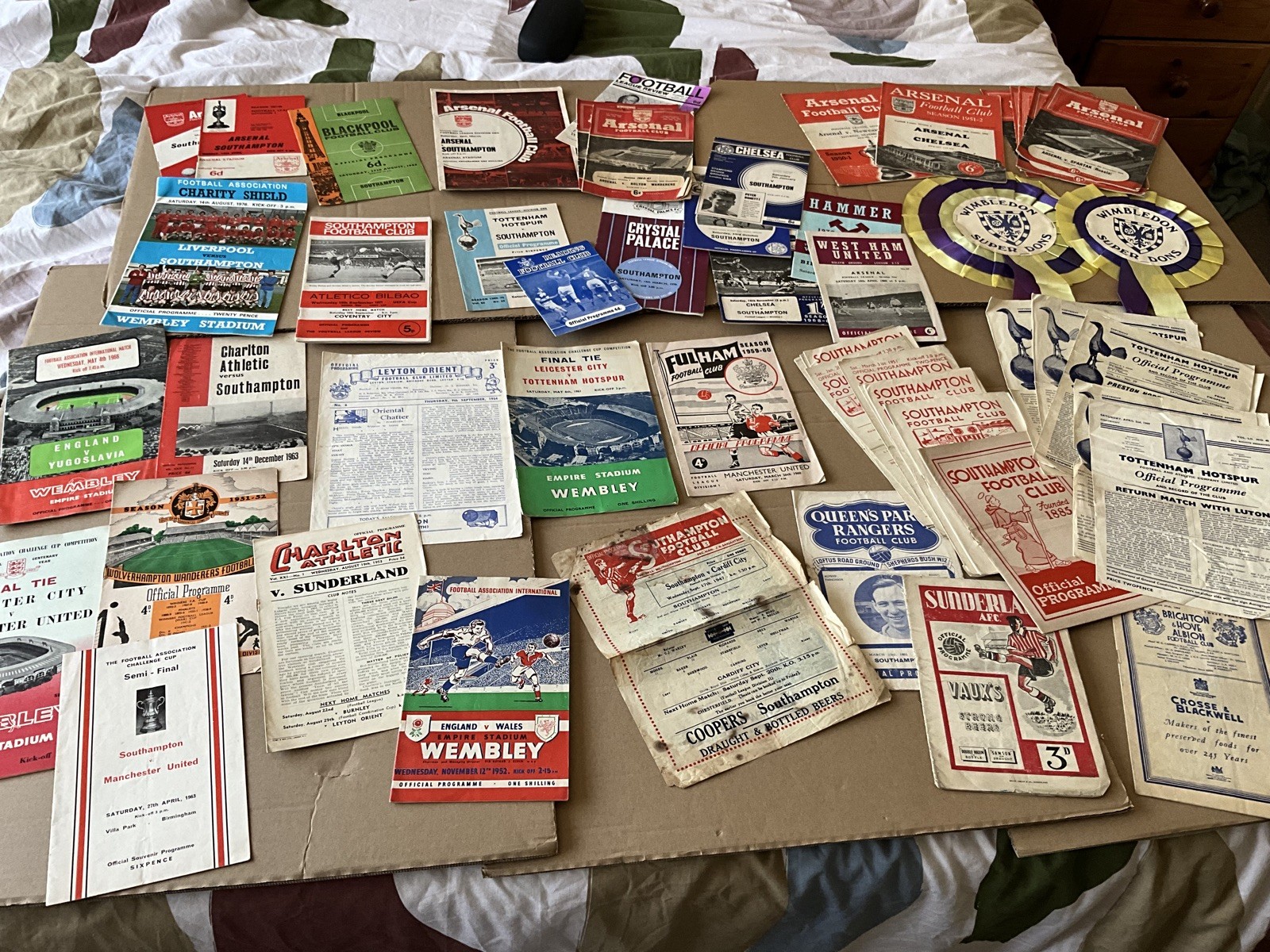 Vintage 1940s 50s 60s Football Programmes Job Lot for sale on Ebay