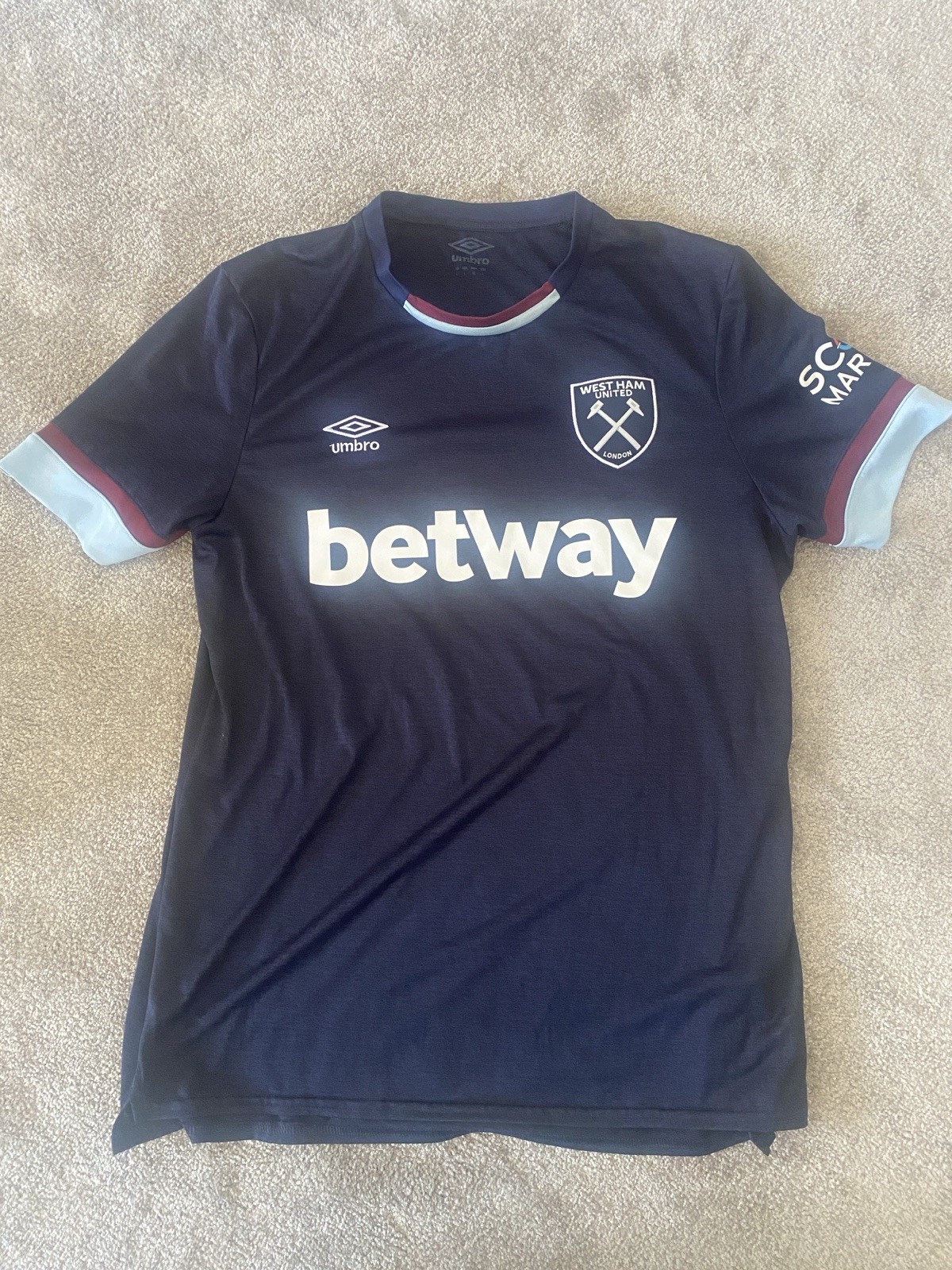 West Ham United - Football Shirt (Third) 21/22 Large Umbro New for sale on Ebay