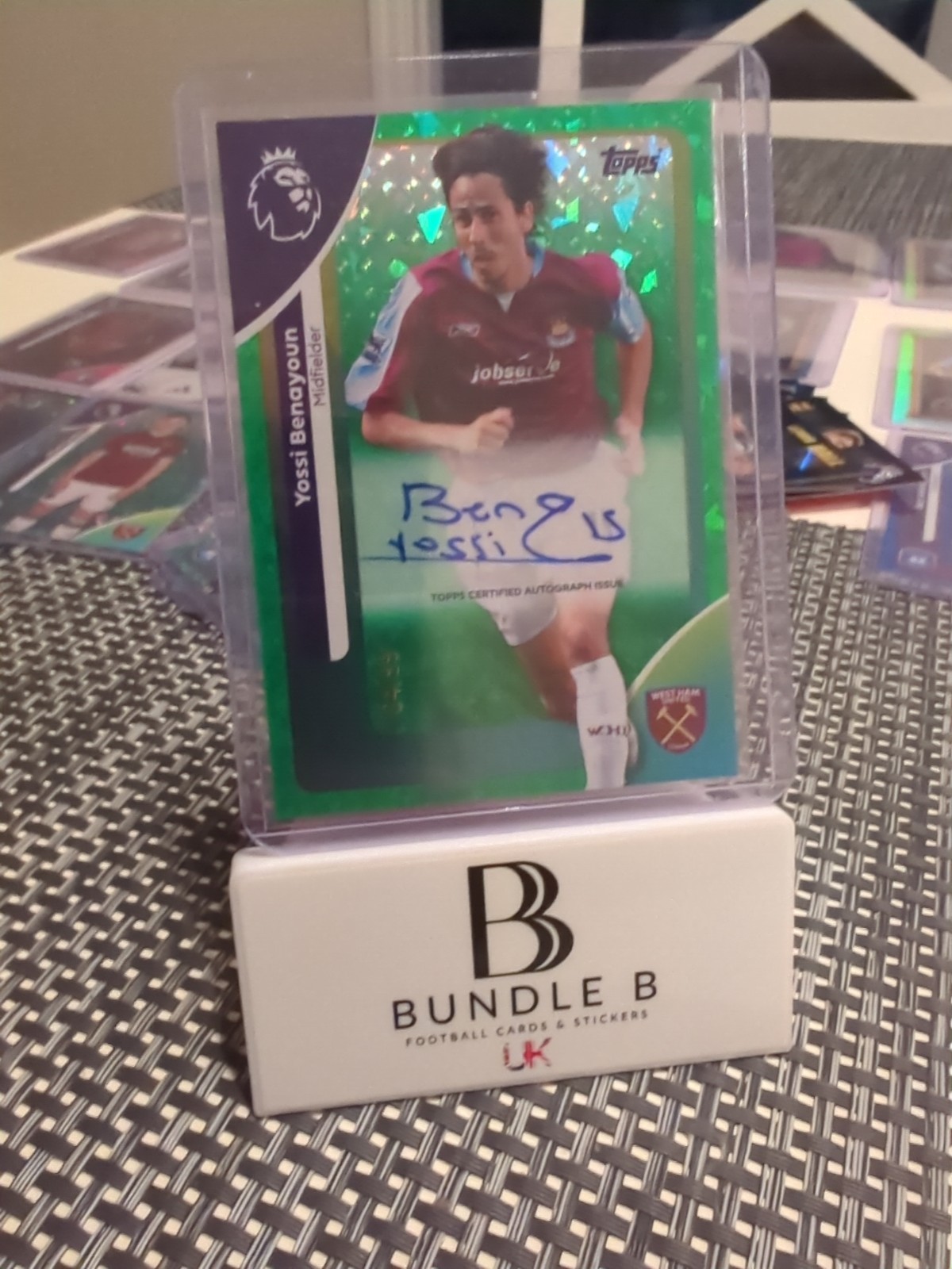 Yossi Benayoun West Ham Green Sparkle Auto #64/99 Topps 2026 Debut Edition for sale on Ebay
