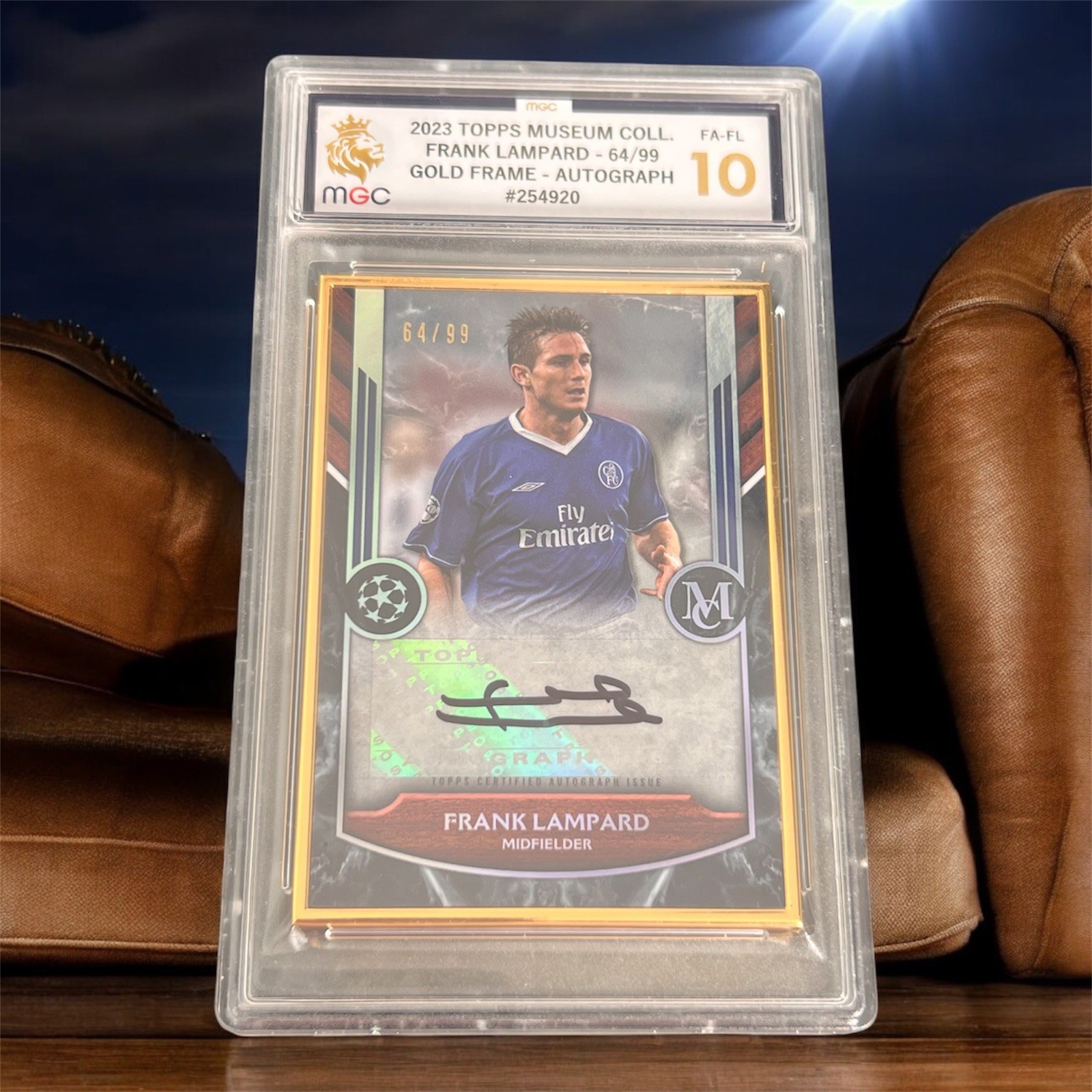 2022-23 Topps Museum UEFA Frank Lampard Auto Gold Frame Auto /99 FA-FL CHELSEA for sale on Ebay
