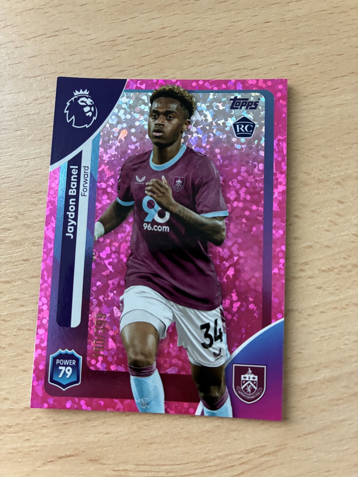 Jaydon Banel RC Topps Premier League 2025/2026 Topps 25/26 Burnley Rookie # 321 for sale on Ebay