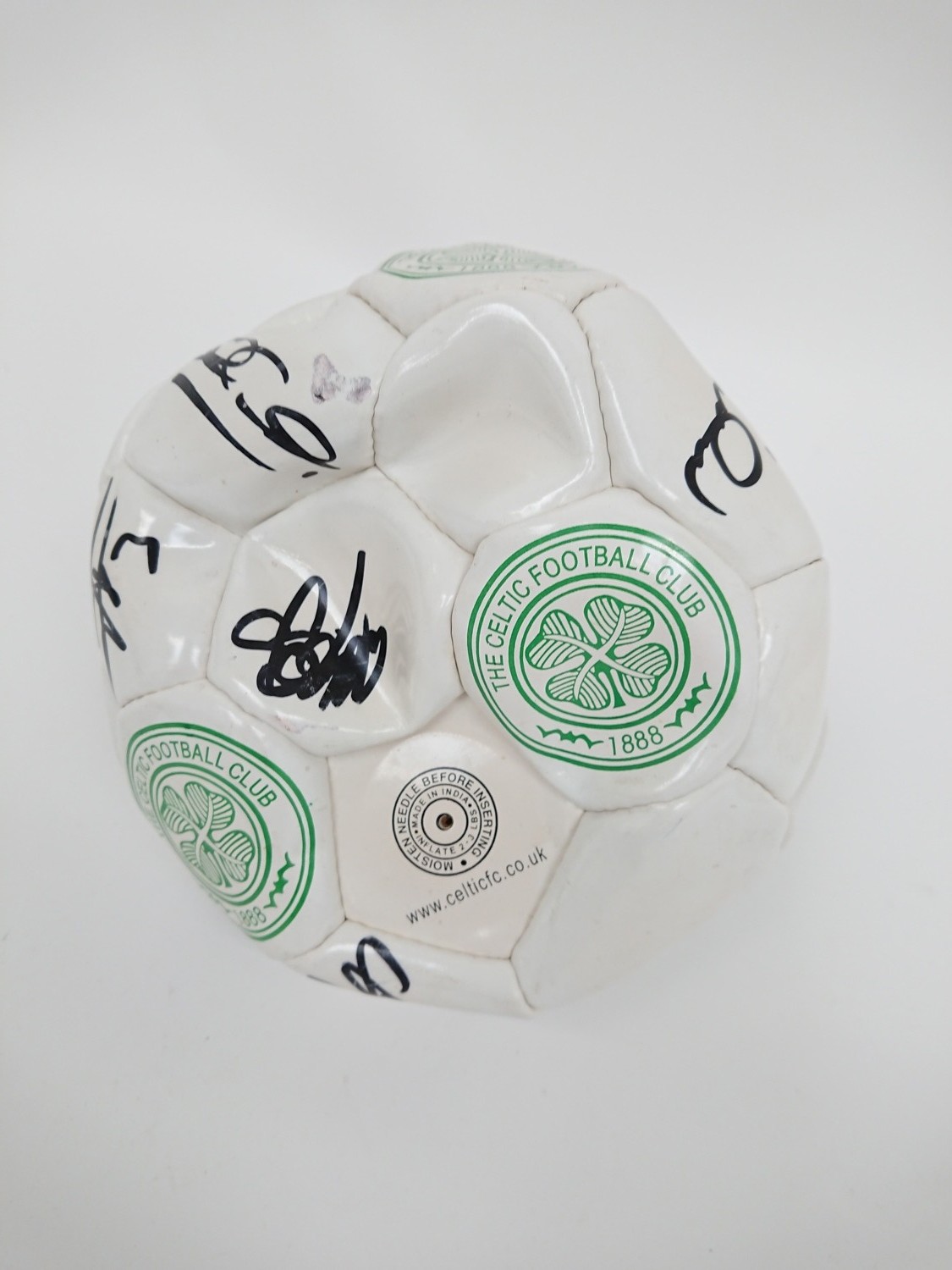 Celtic FC Signed Football Ball Memorabilia with Multiple Autographs Collectible for sale on Ebay