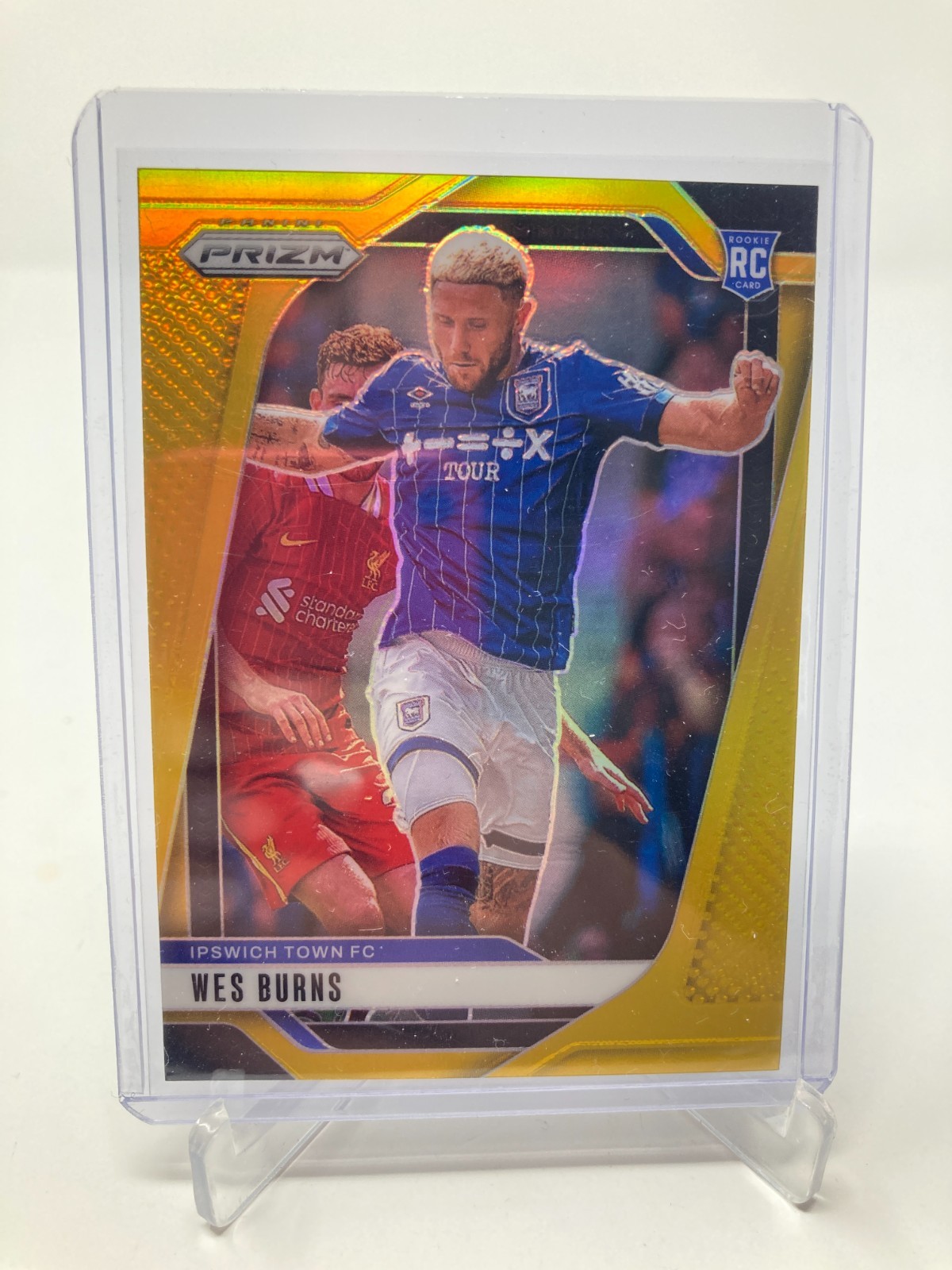 PANINI PRIZM PREMIER LEAGUE 24/25 WES BURNS IPSWICH TOWN FC GOLD PARALLEL 2/10.. for sale on Ebay