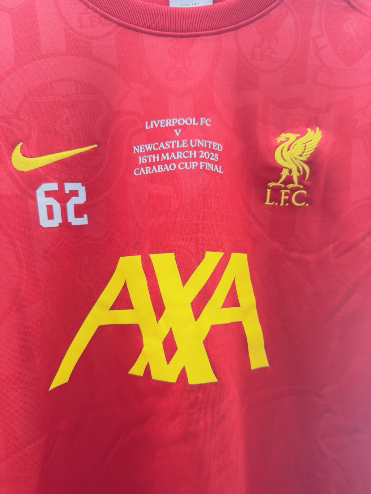Player Issue Warm Up Jumper Liverpool Cup Final 2025 Caoimhin Kelleher for sale on Ebay