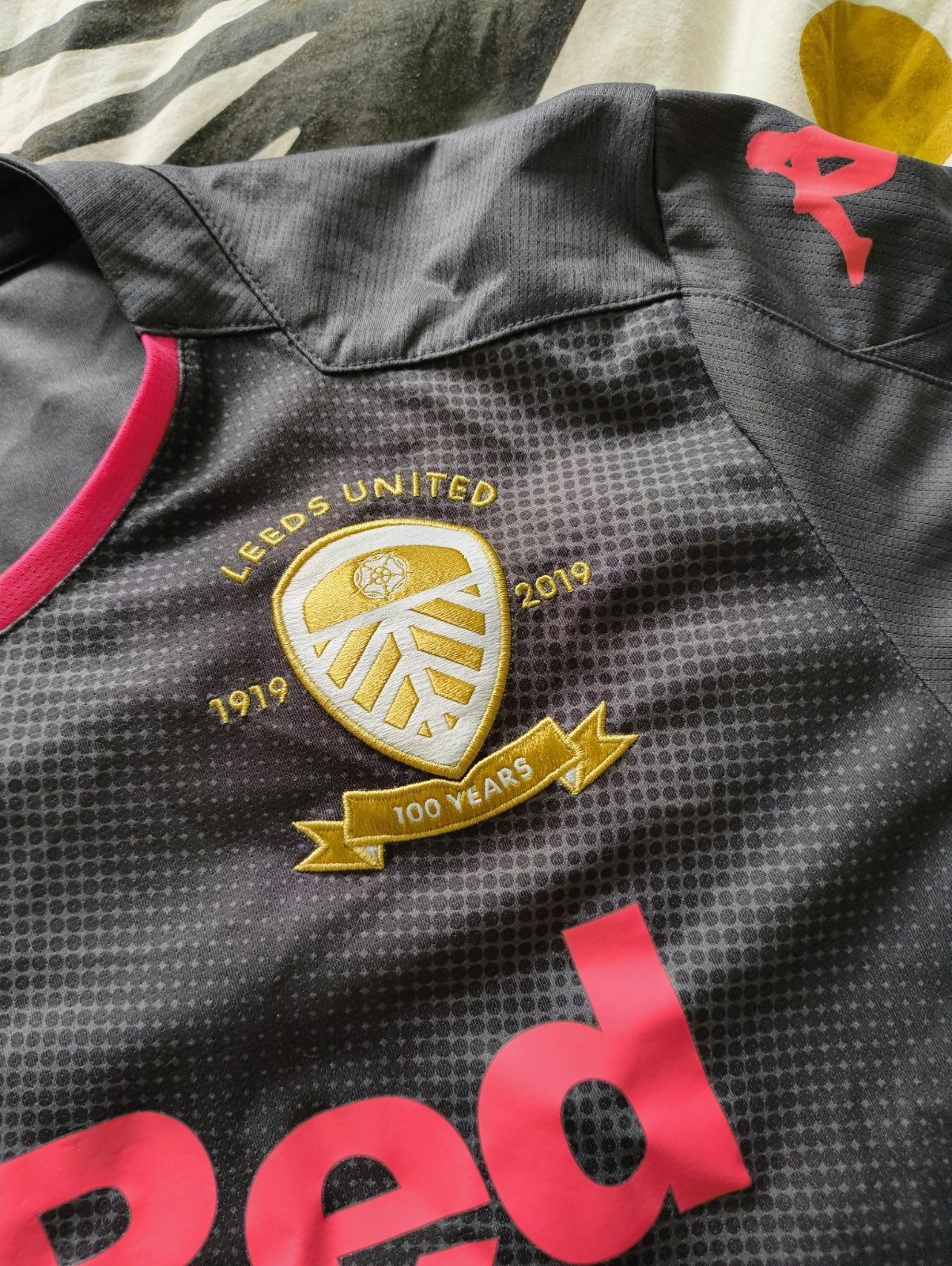 Leeds United Centenary 2019/20 Third Shirt Kappa  XXL Pink   for sale on Ebay