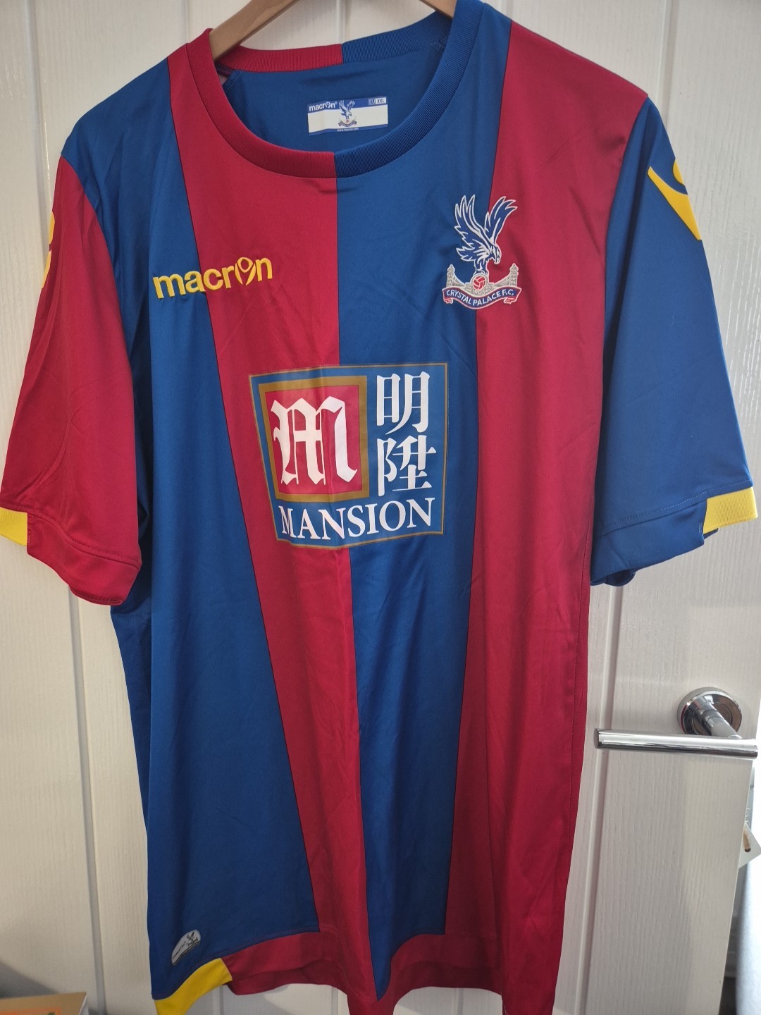 Crystal Palace Home Football Shirt 2015/16 Adults XXL Macron H500 for sale on Ebay