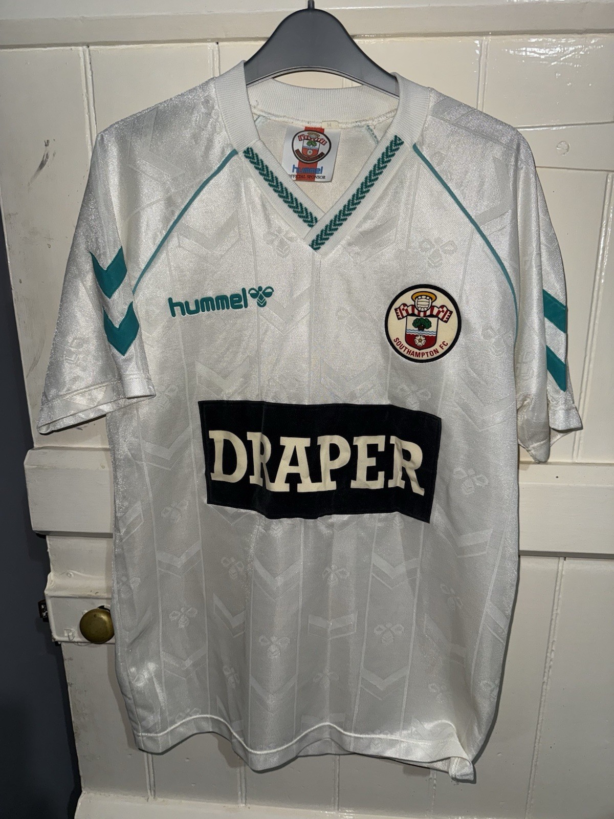 Rare SOUTHAMPTON 1989 DRAPER Vintage HUMMEL AWAY Shirt Jersey 1990 1991 1980s for sale on Ebay