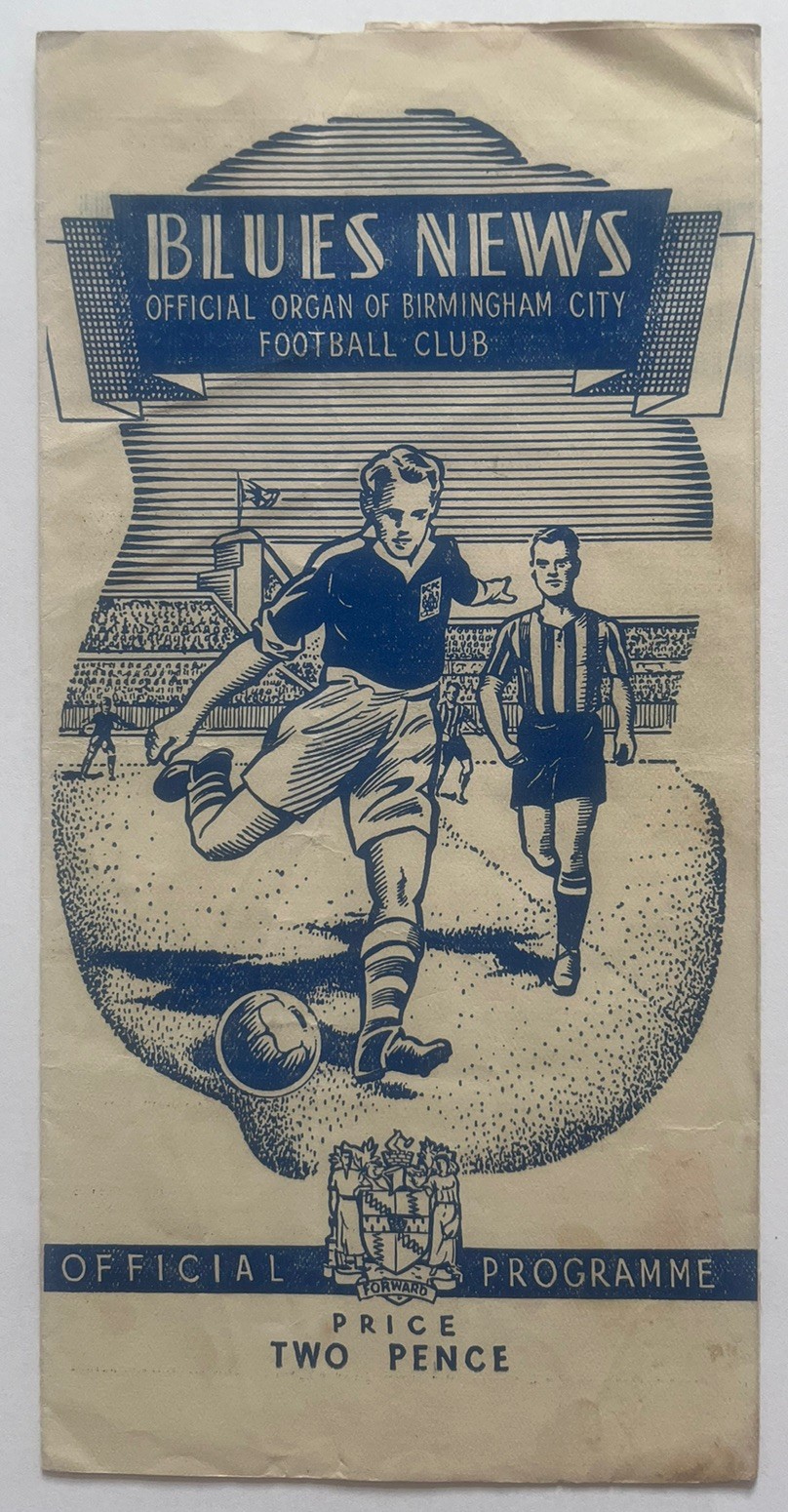 Birmingham City v Liverpool 16th October 1948 for sale on Ebay
