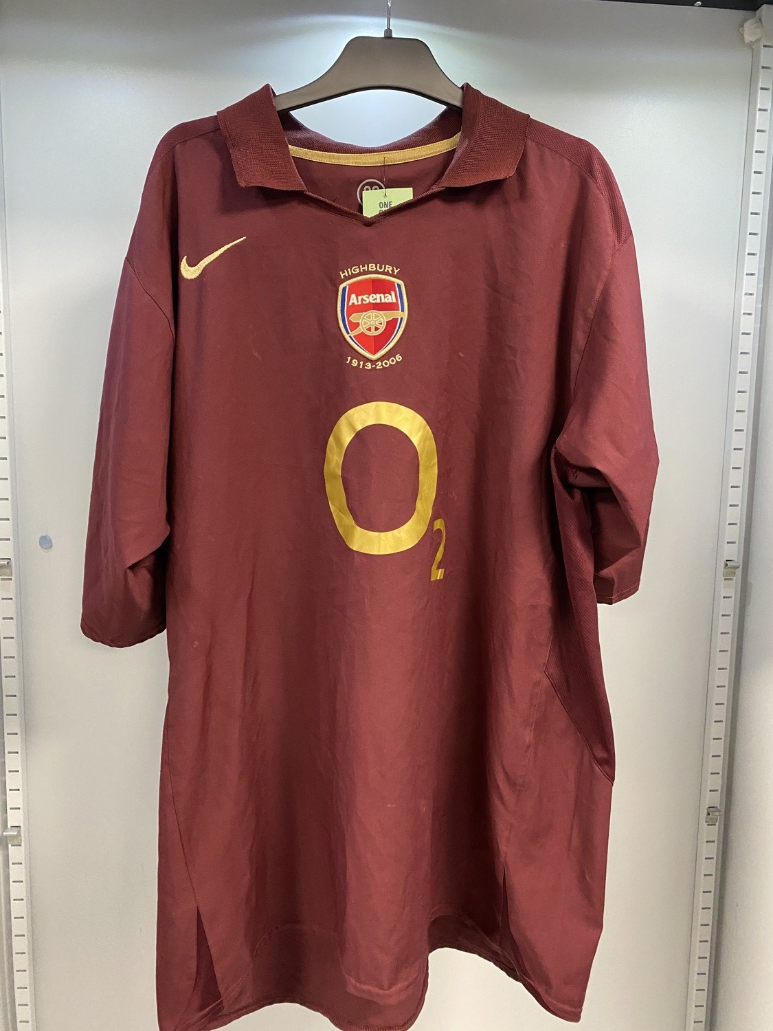 Arsenal Highbury 2005-06 Nike Home Shirt XXL O2 Sponsor Vintage Rare preowned  for sale on Ebay