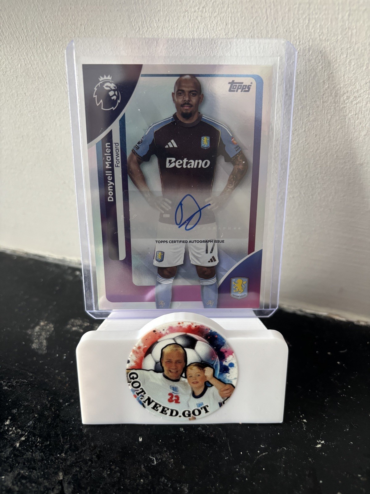 Topps Premier League 2026 Donyell Malen Auto Autograph Aston Villa for sale on Ebay