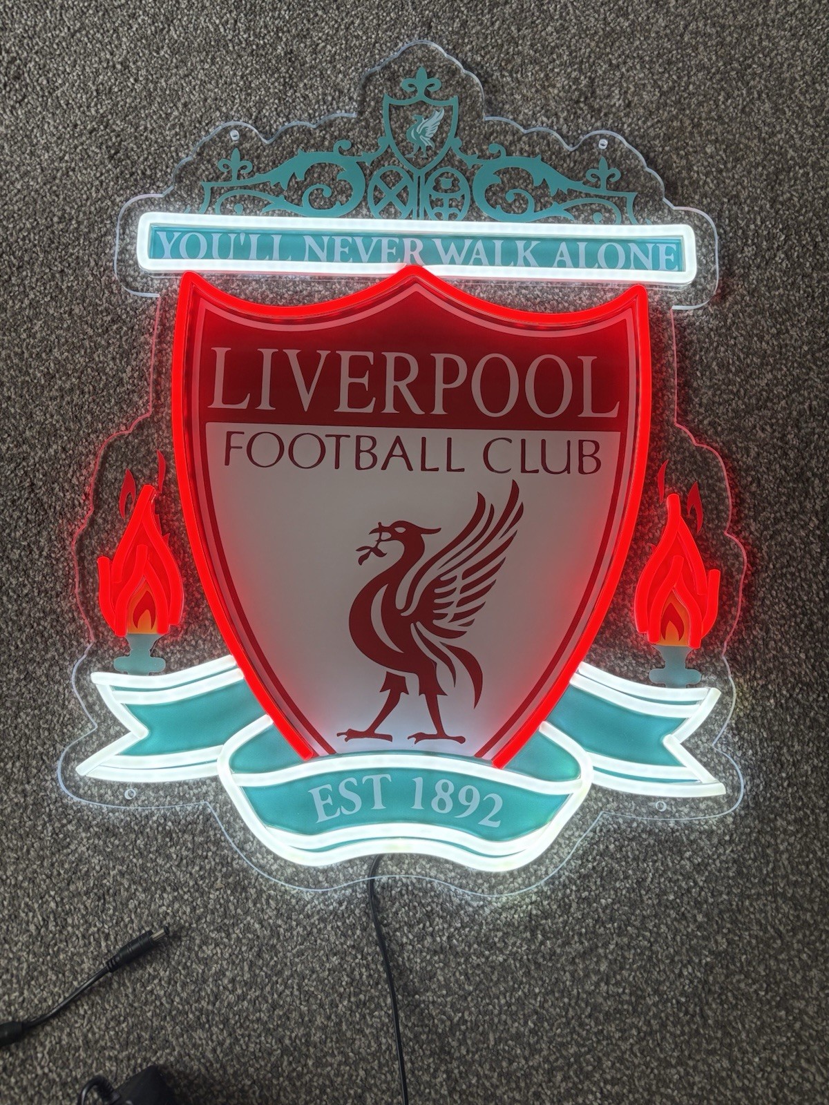 Liverpool Fc Neon Sign LED Memorabilia Custom Made Bar Wall Man Cave for sale on Ebay
