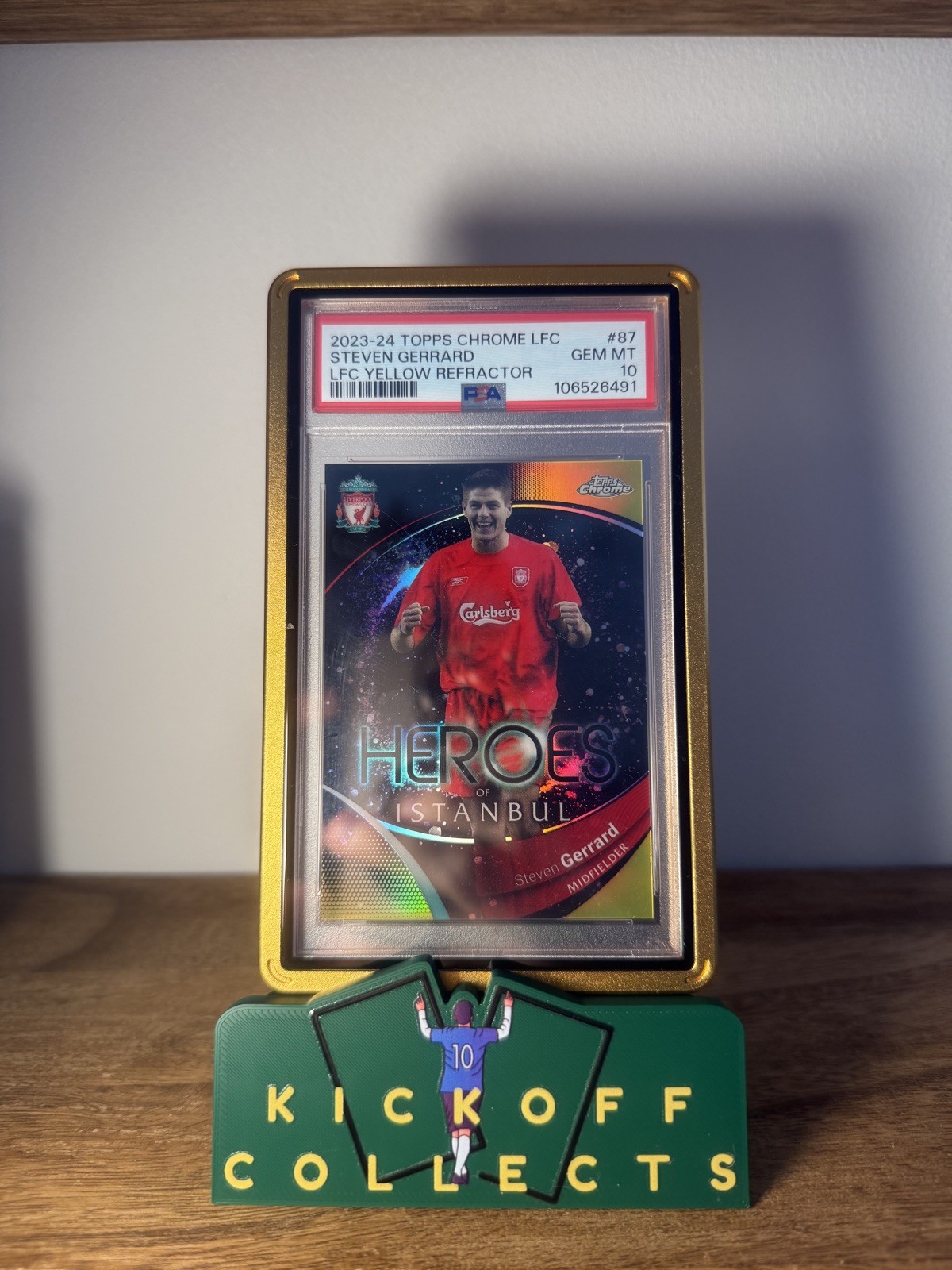 2023-24 Topps Chrome LFC Liverpool FC Steven GERRARD - PSA 10 for sale on Ebay