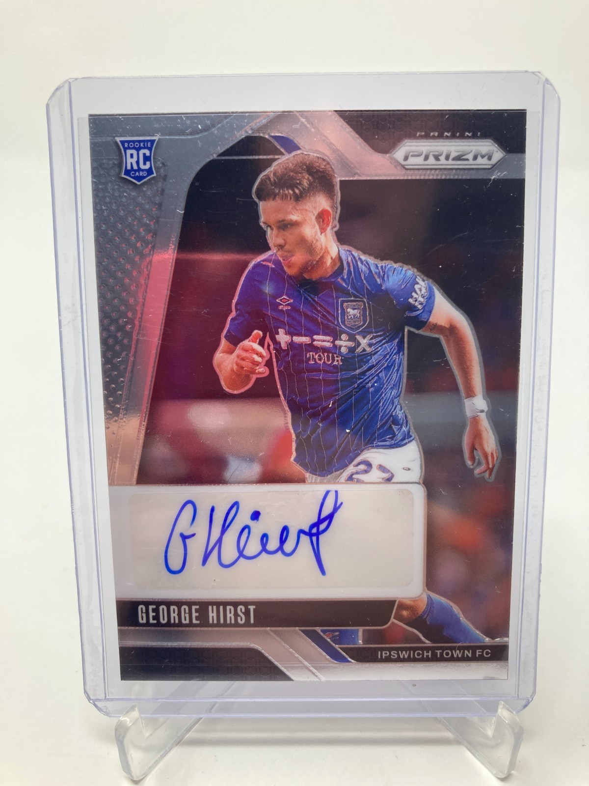 PANINI PRIZM PREMIER LEAGUE 24/25 GEORGE HIRST IPSWICH TOWN FC BASE AUTO . for sale on Ebay