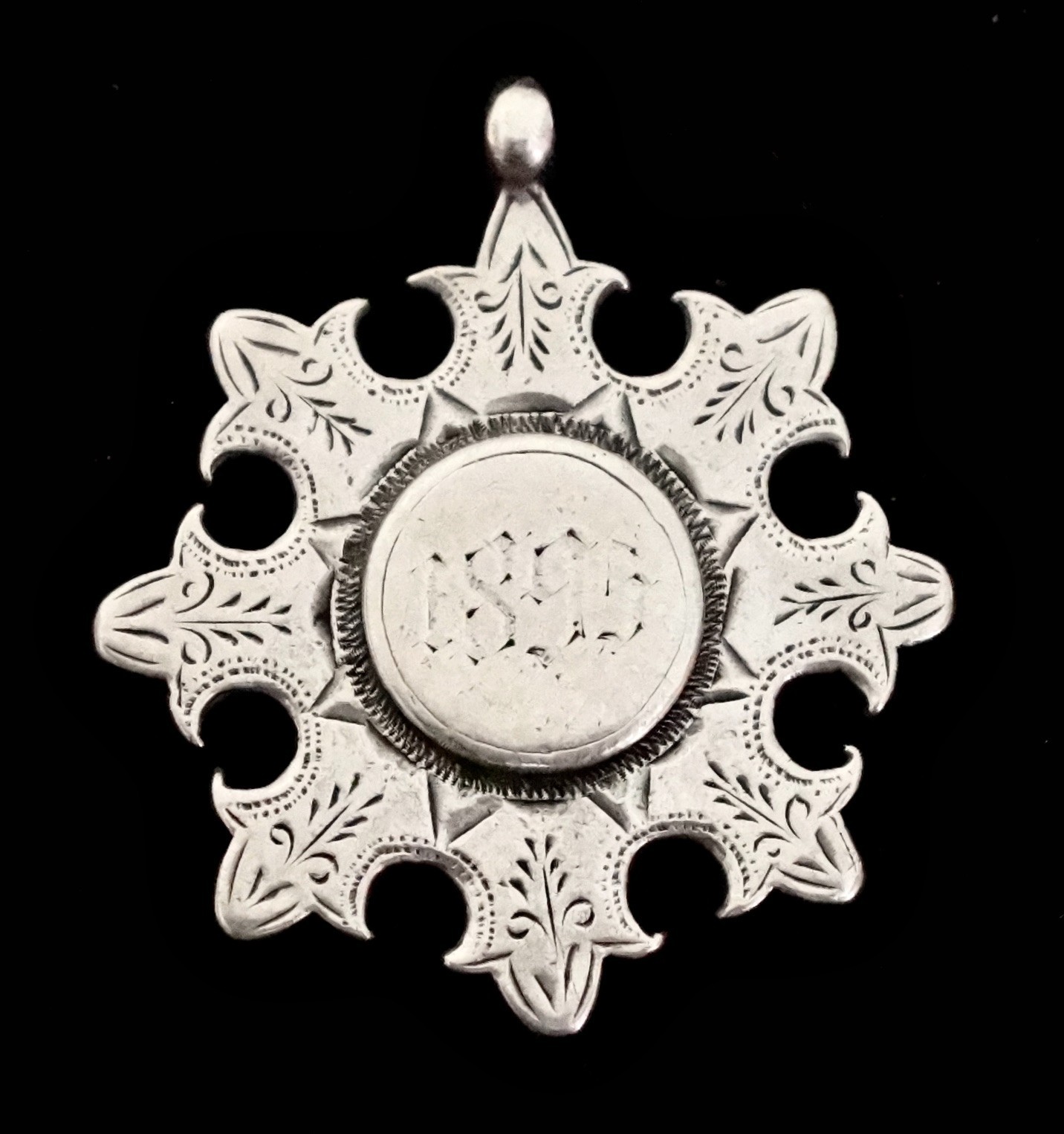 Sterling Silver Football Fob Medal Trophy. Leeds Hospital Cup 1895. Hunslet FC? for sale on Ebay