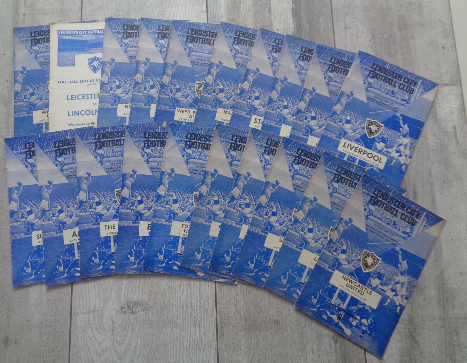 1966/67 - LEICESTER CITY HOME PROGRAMMES x 20 for sale on Ebay