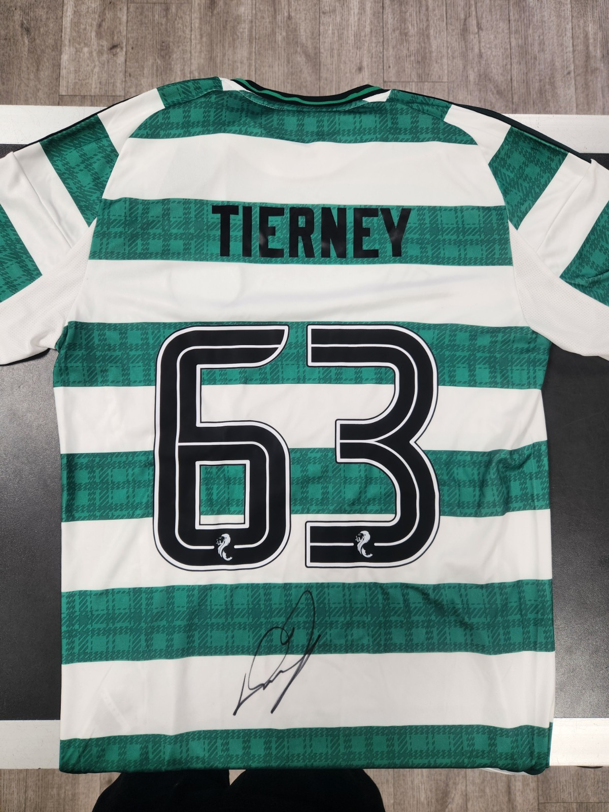 Signed Kieran Tierney Celtic FC Shirt 25/26 Season for sale on Ebay