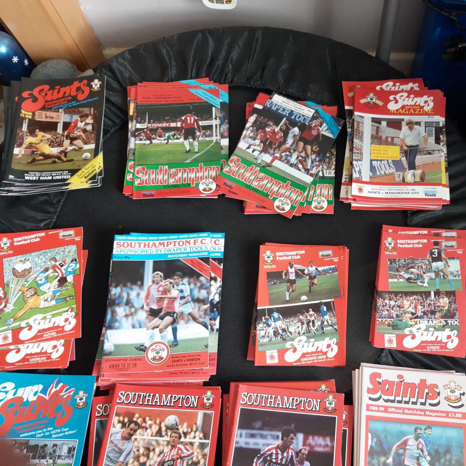 130 Southampton Football Club Matchday Magazines Programmes 1980s Vintage Saints for sale on Ebay