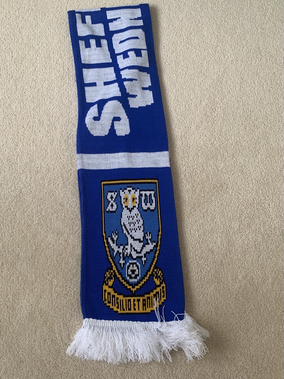 Sheffield Wednesday Scarf with  Crests  for sale on Ebay