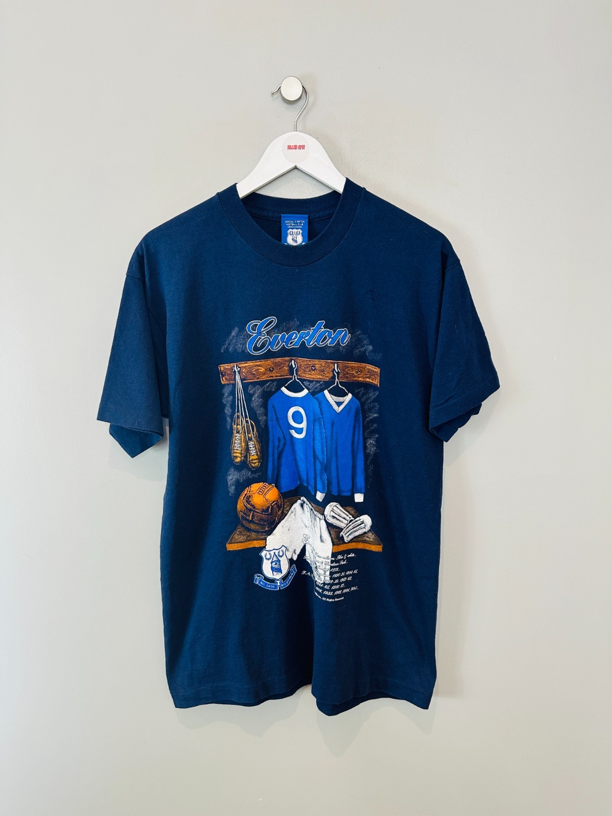 OFFICIAL EVERTON 90's FAN SHIRT (size M)  ORIGINAL VINTAGE FOOTBALL SHIRT for sale on Ebay