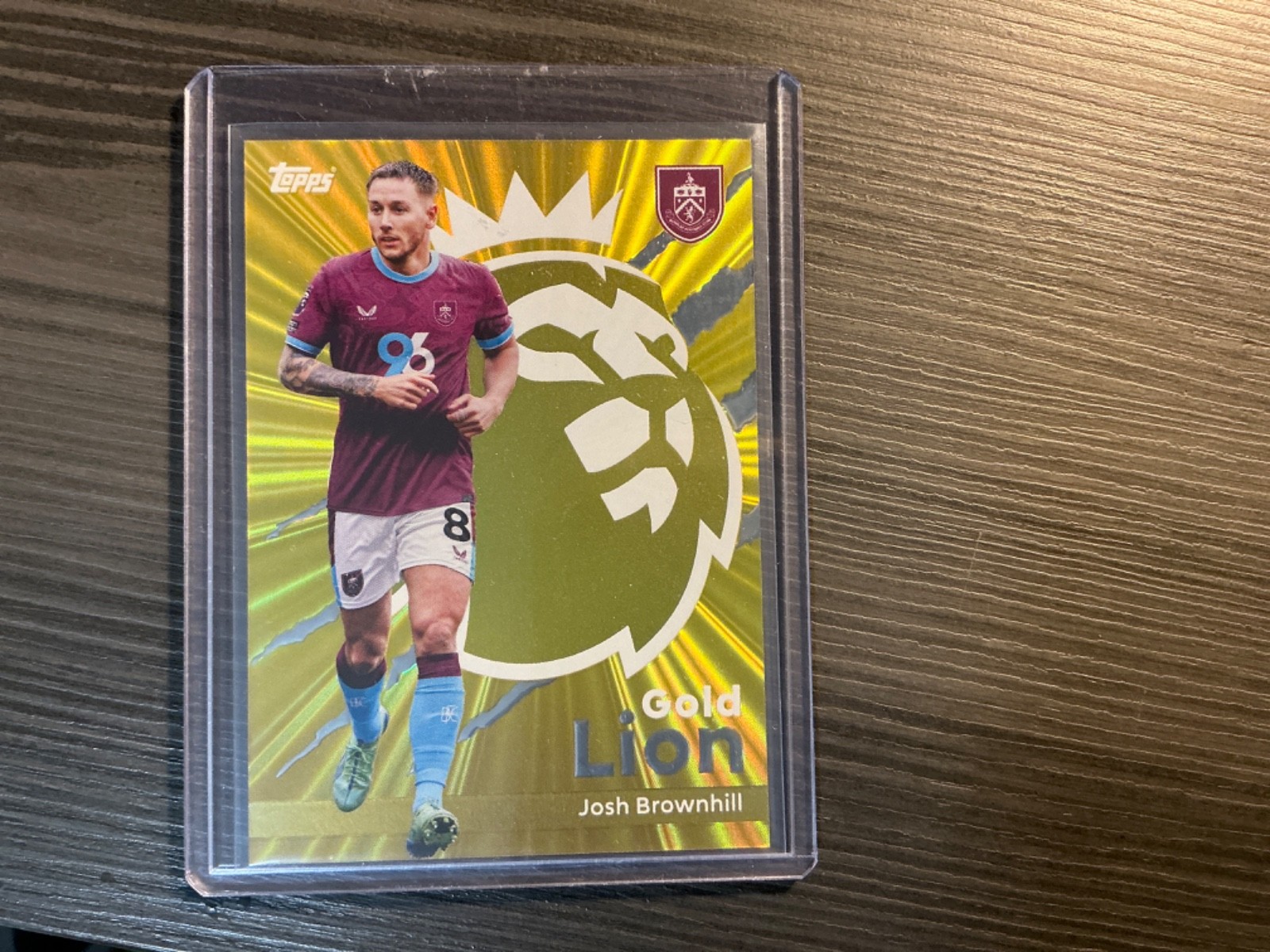 Josh Brownhill Gold Lion Topps Premier League 25/26 Burnley # GL 19 for sale on Ebay