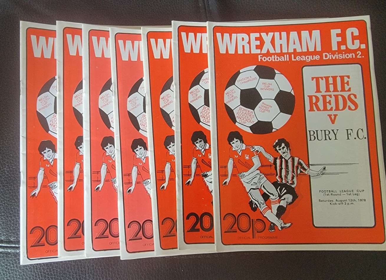 7 1978/79 WREXHAM HOME PROGRAMMES for sale on Ebay
