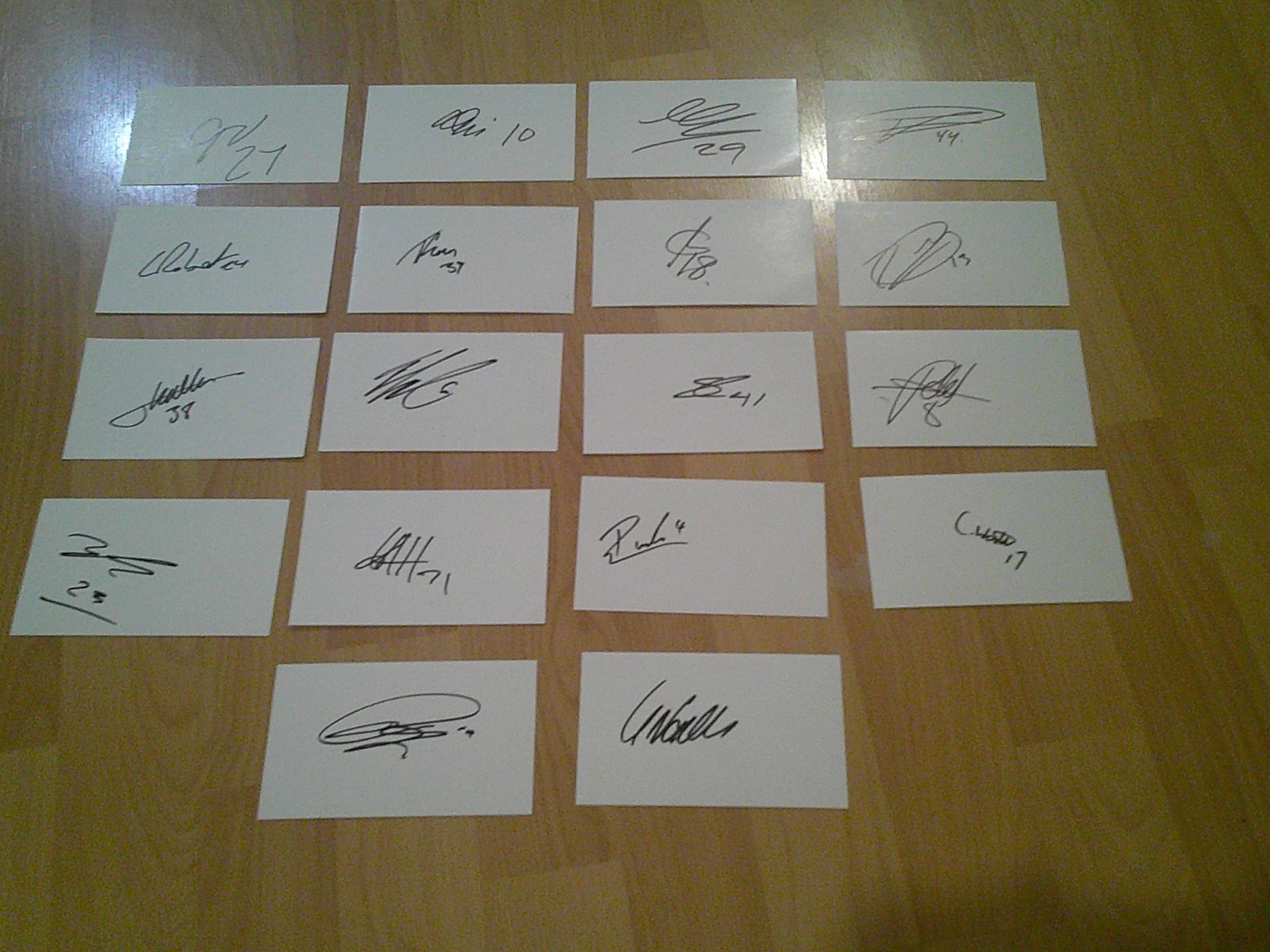 18 signed cards of plymouth argyle players and staff 2025/26 season squad for sale on Ebay