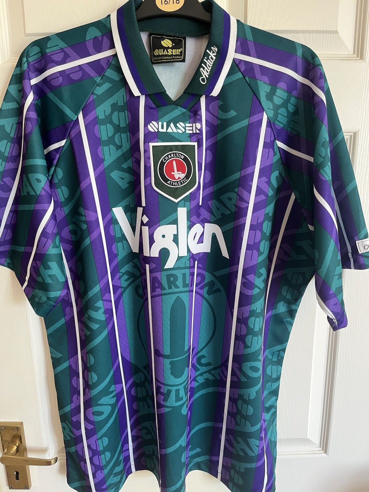 Charlton Athletic 3rd Shirt 1995-97 Quaser 46-48. PLEASE READ DESCRIPTION for sale on Ebay