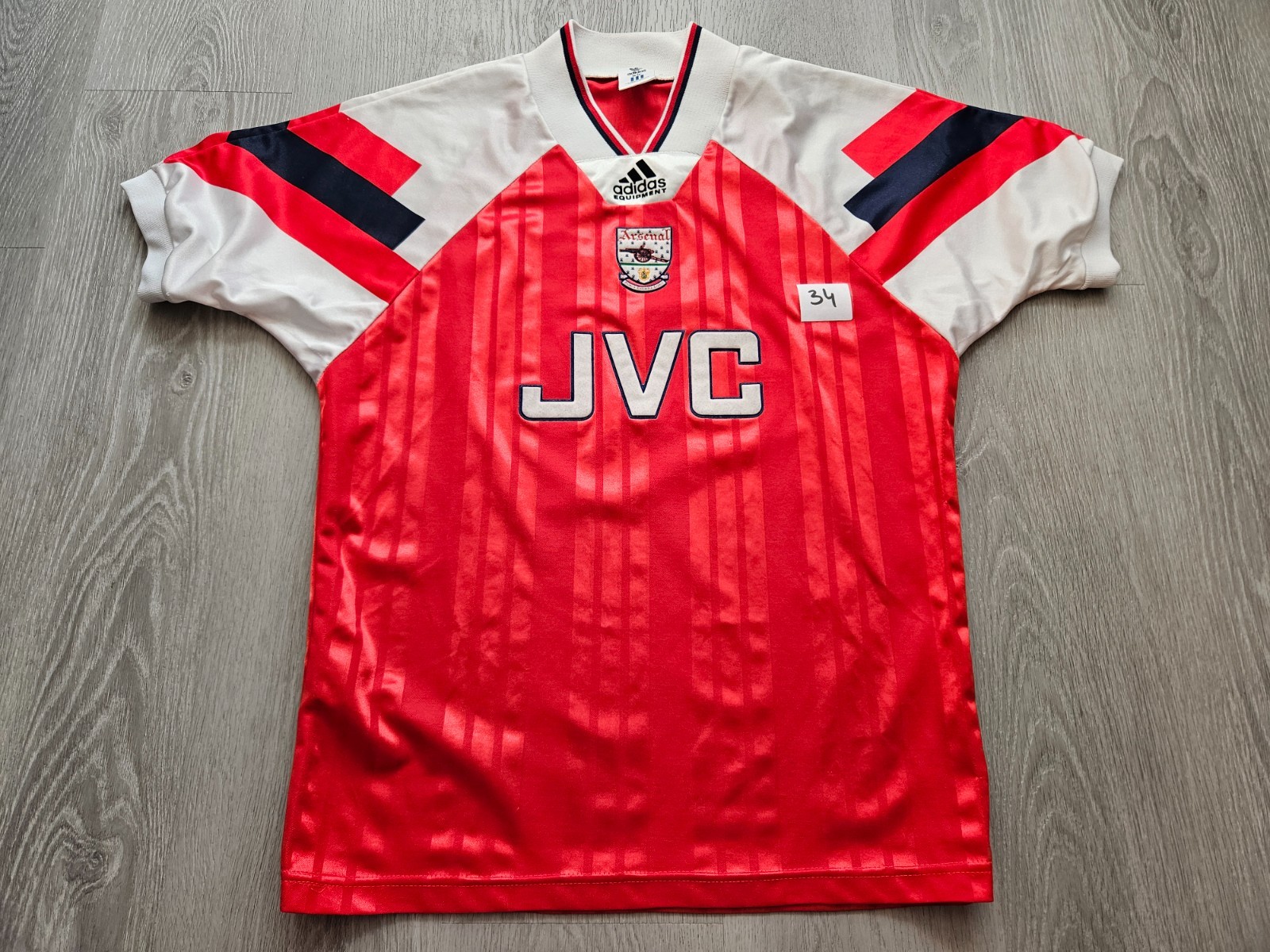 Mens adidas Arsenal Home football shirt 1992 - 1994 Size M for sale on Ebay