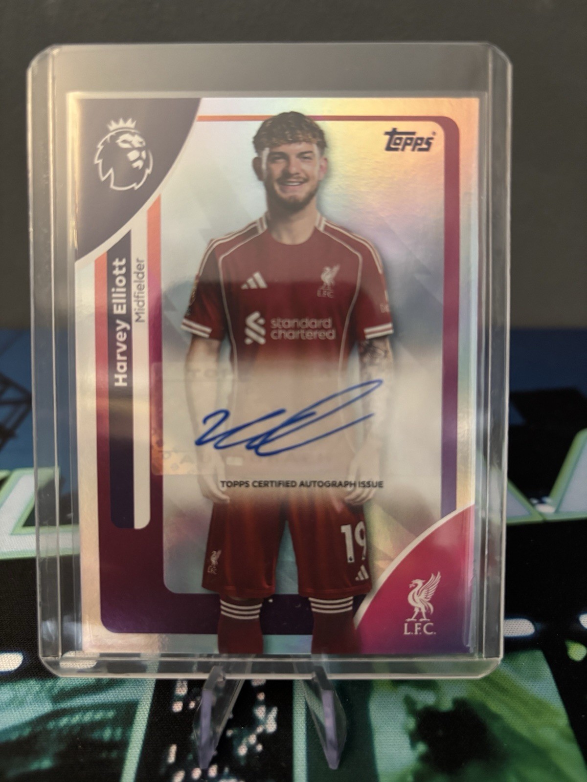 Harvey Elliott Auto Topps Premier League 2025/2026 Liverpool FC for sale on Ebay
