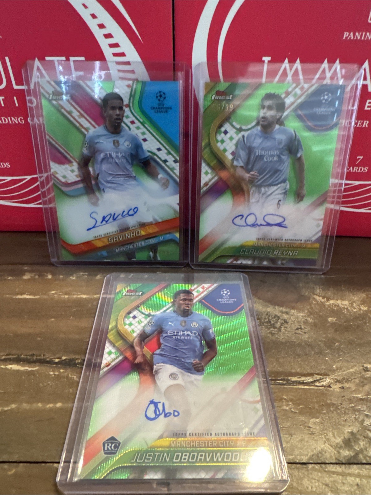 Topps Finest 24/25 Manchester City Auto Bundle /99 Read description for sale on Ebay