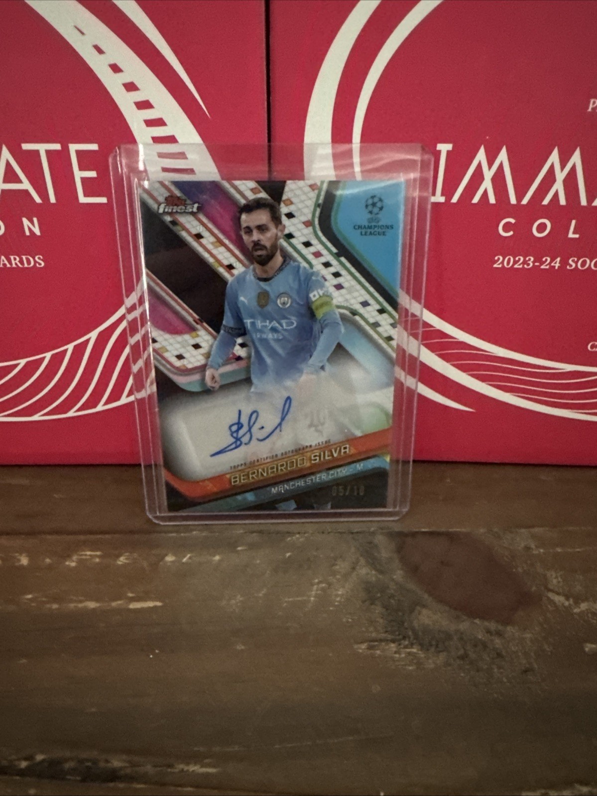 Topps Finest 24/25 Manchester City Bernardo Silva Auto 5/10 🔥🔥 for sale on Ebay