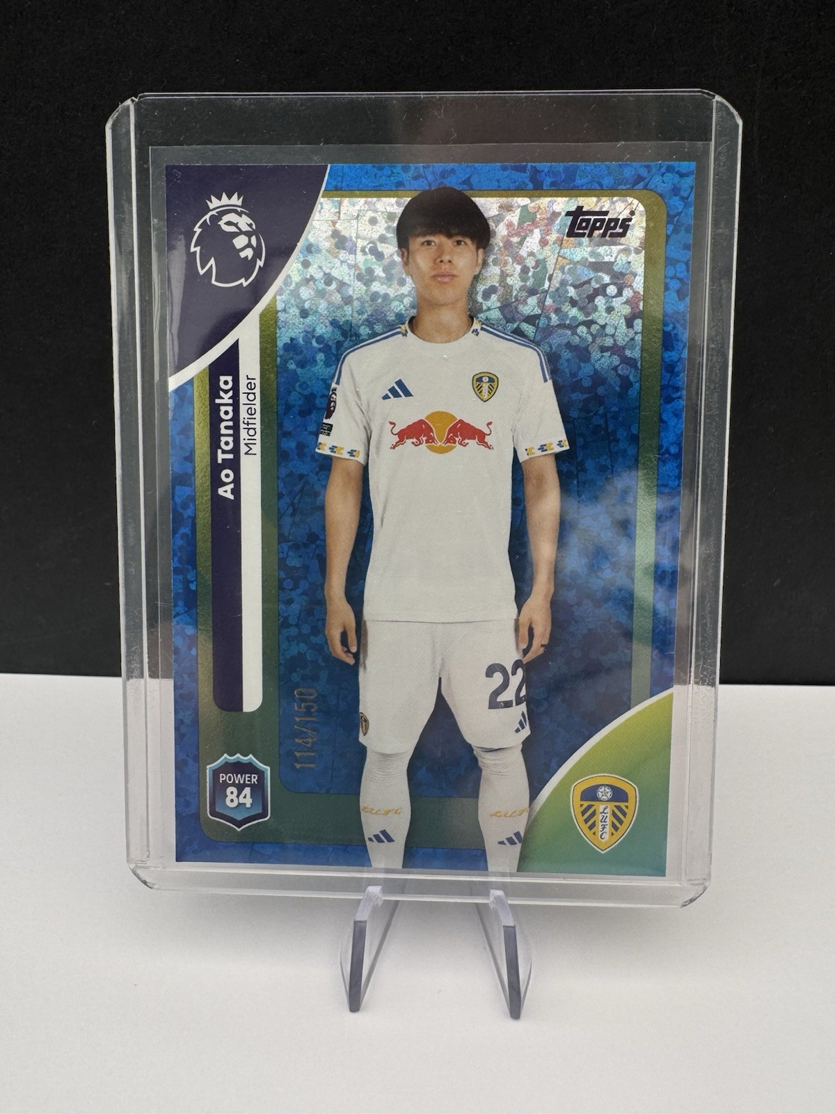 Topps Premier League 2025/26 Ao Tanaka Blue Sparkle /150 Leeds United for sale on Ebay