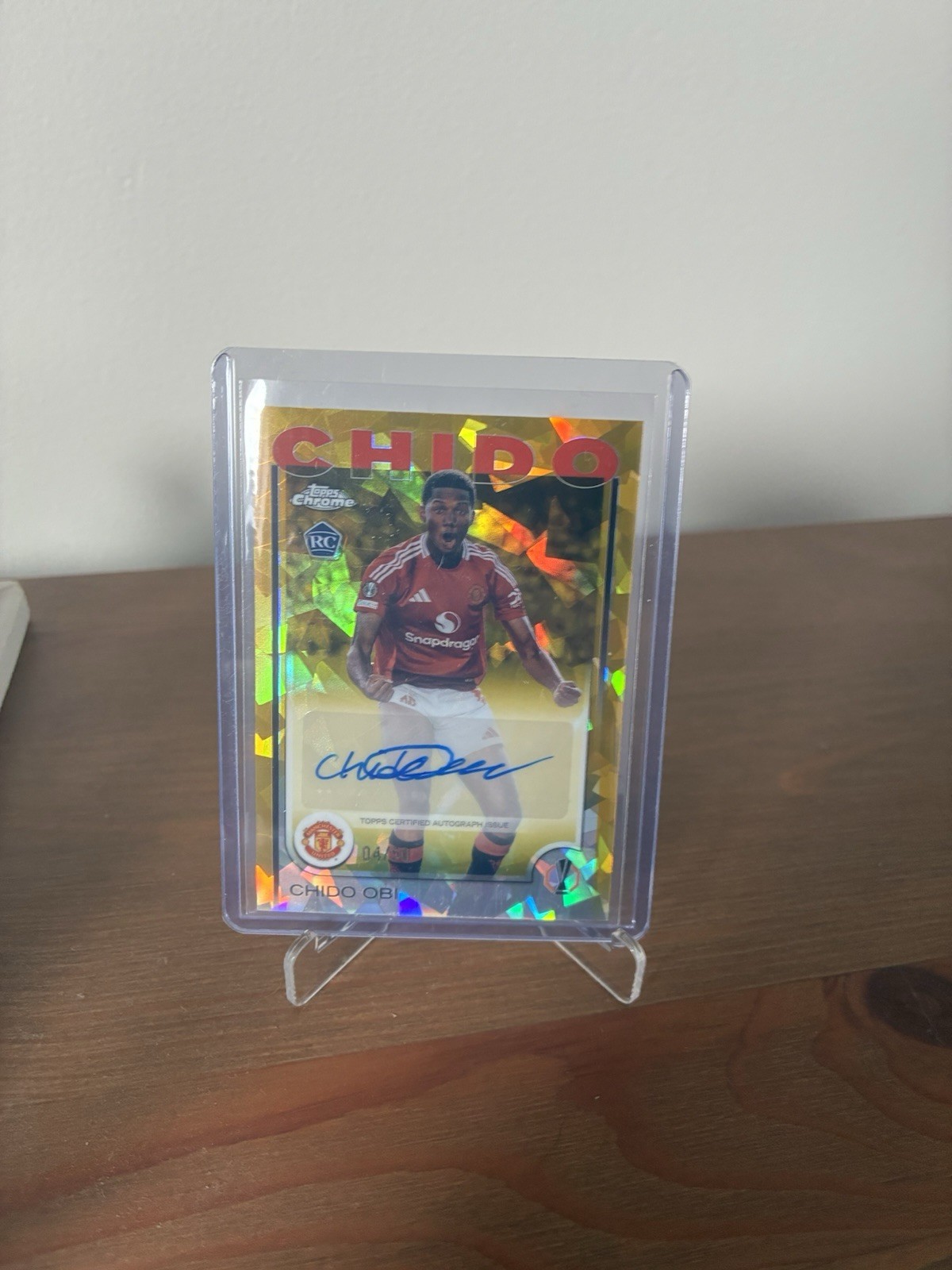 Chido Obi /50 Rookie Auto Sapphire Manchester United England RARE Topps UCC  for sale on Ebay