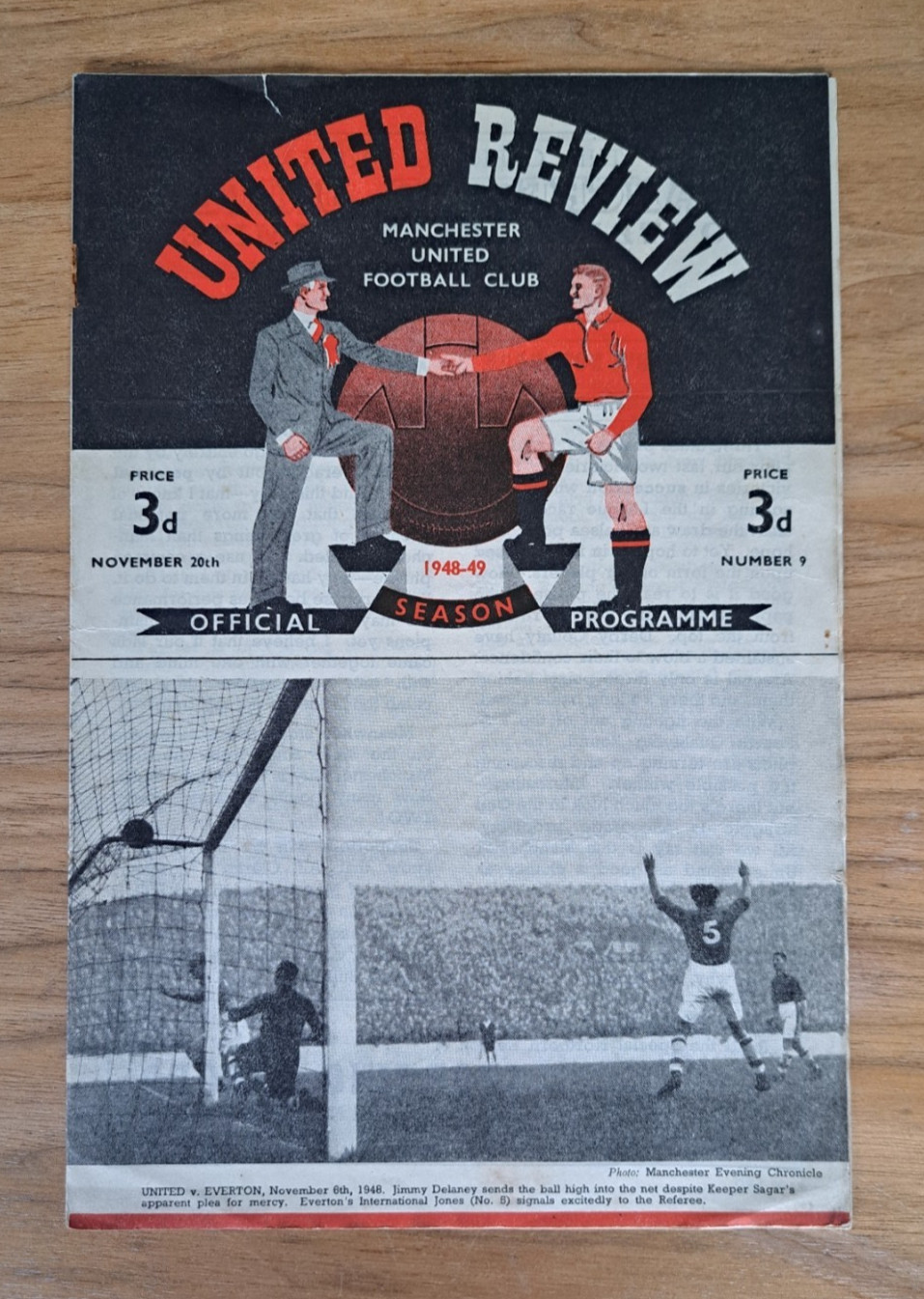 1948 - Manchester United v Birmingham City, Division One Match Programme for sale on Ebay