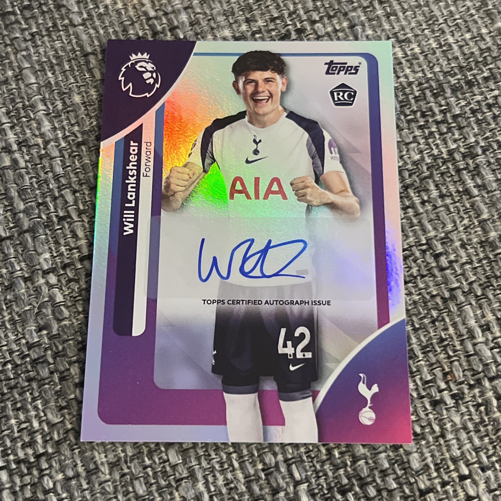 Topps Premier League 2026 Rookie Autograph Will Lankshear RC Tottenham for sale on Ebay