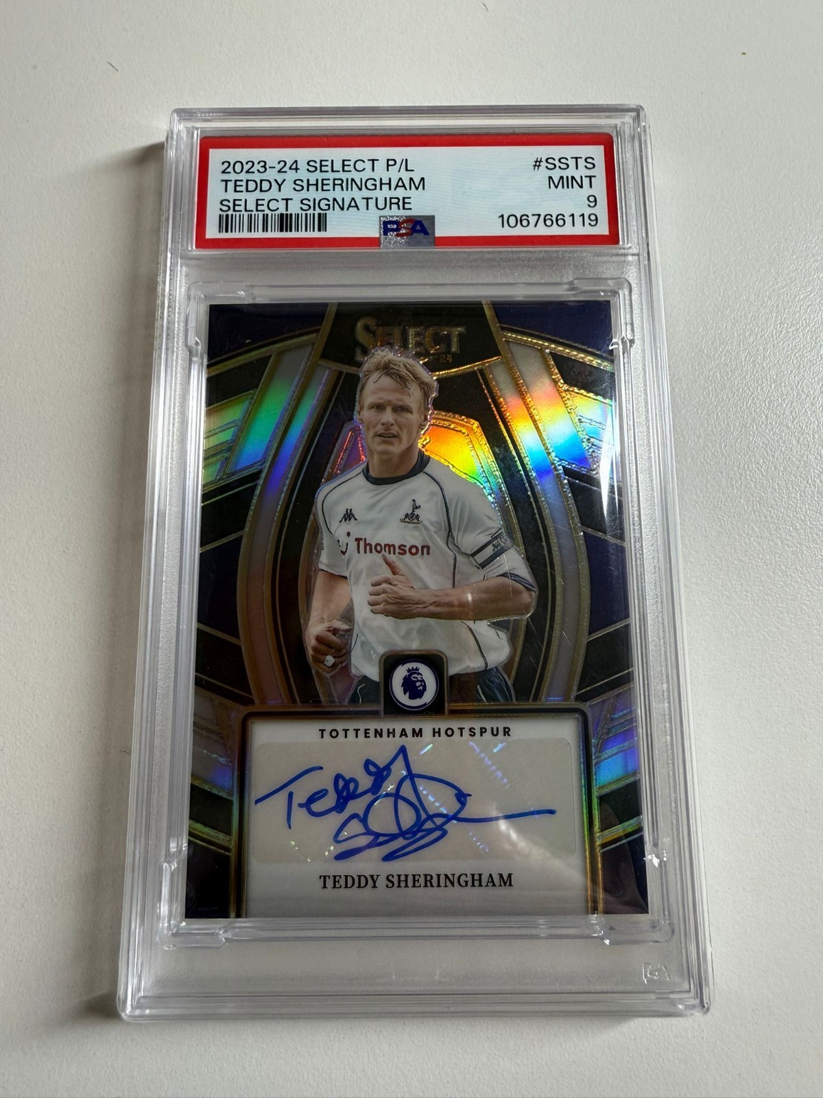 2023/24 Panini - Select PLS - TEDDY SHERINGHAM - Tottenham - PSA Mint 9 - Auto for sale on Ebay