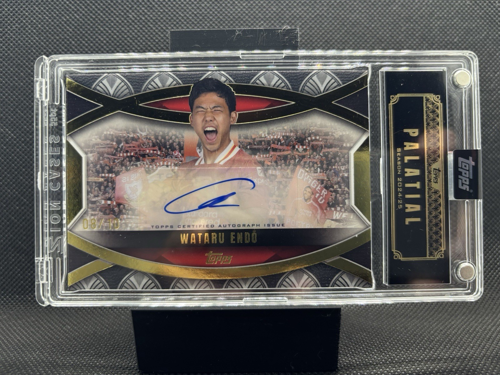 Topps Liverpool Palatial Wataru Endo /10 Anfield Ovation Autograph for sale on Ebay
