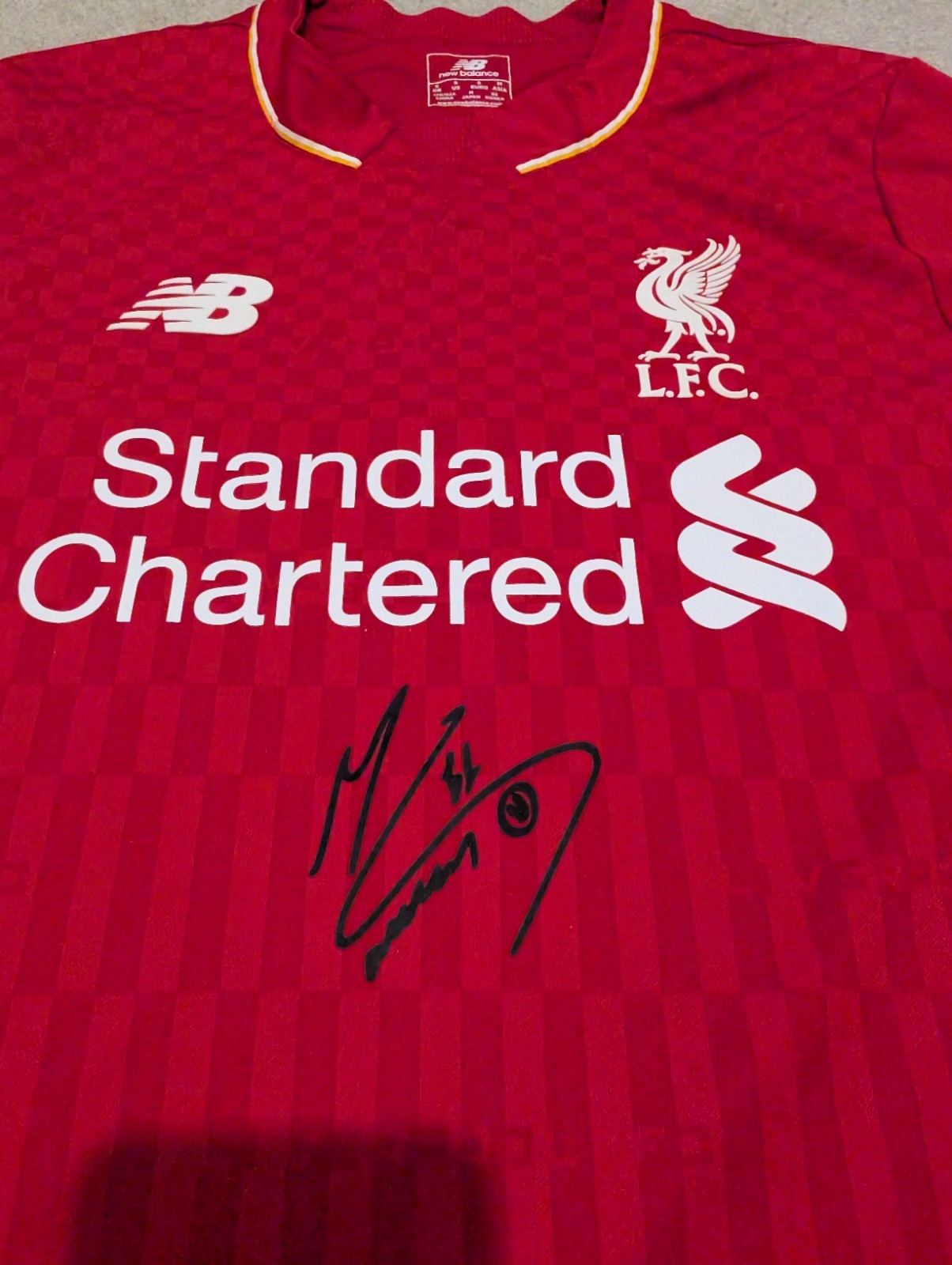 Mo Salah Signed Liverpool Shirt Printed Autograph for sale on Ebay