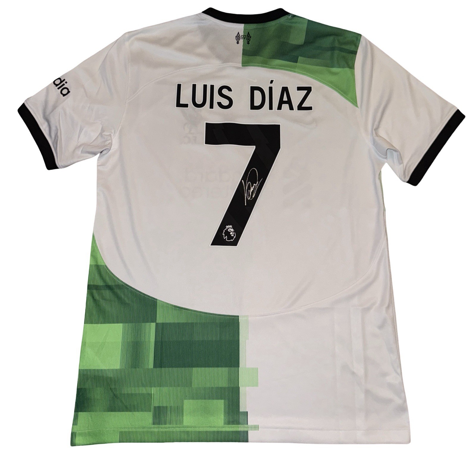 Luis Diaz Signed 23/24 Liverpool Away Shirt (Private Signing) for sale on Ebay