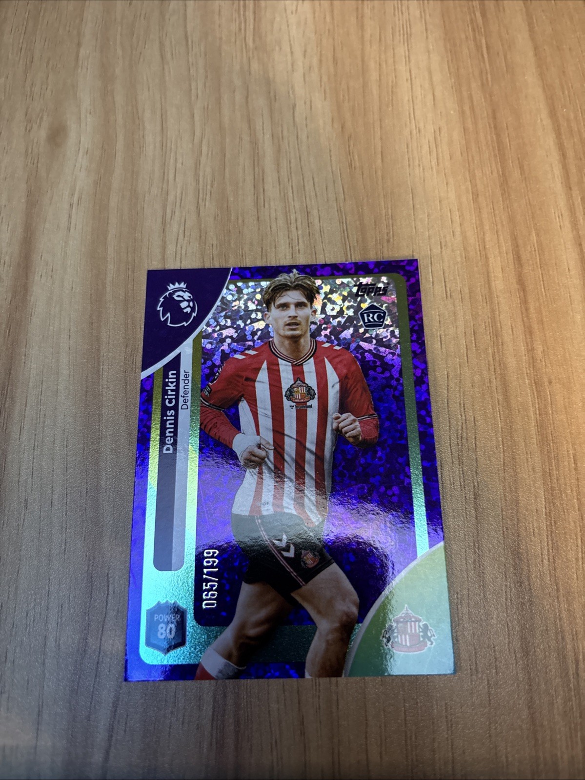 Dennis Cirkin RC Purple Numbered /199 Sunderland Fc Topps 2026 Premier League for sale on Ebay