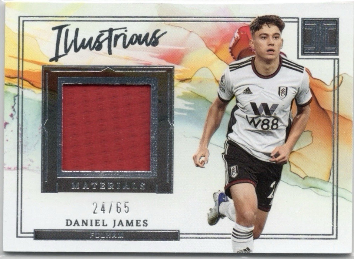 Daniel James Match Worn Patch /65 Fulham 2022-23 Panini Impeccable Relic Leeds for sale on Ebay