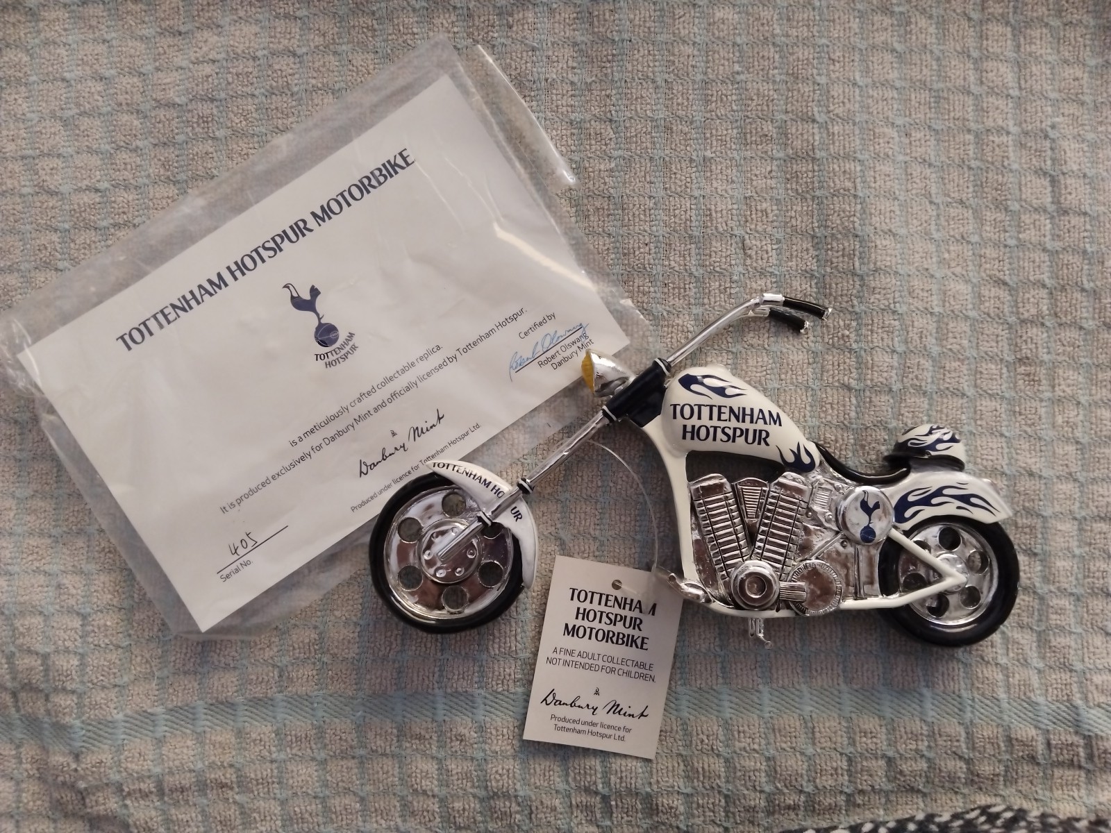 Tottenham Hotspur Danbury Mint Motorbike for sale on Ebay