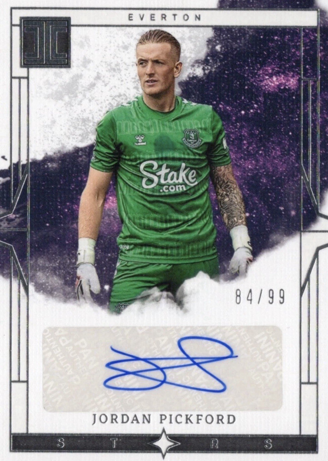 2023/24 Panini Impeccable Premier League Jordan Pickford /99 Everton Auto SP for sale on Ebay