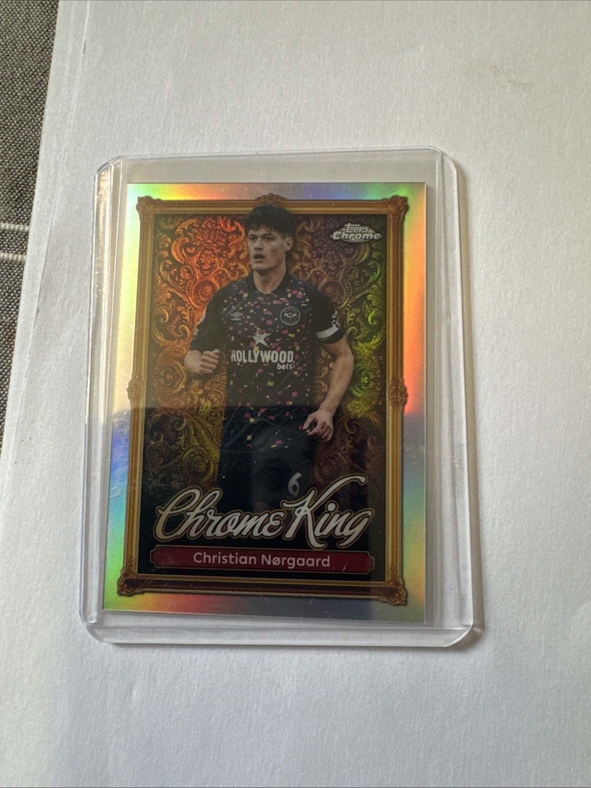 Christian Norgaard Brentford 2026 Topps Premier League Debut Edition Chrome King for sale on Ebay