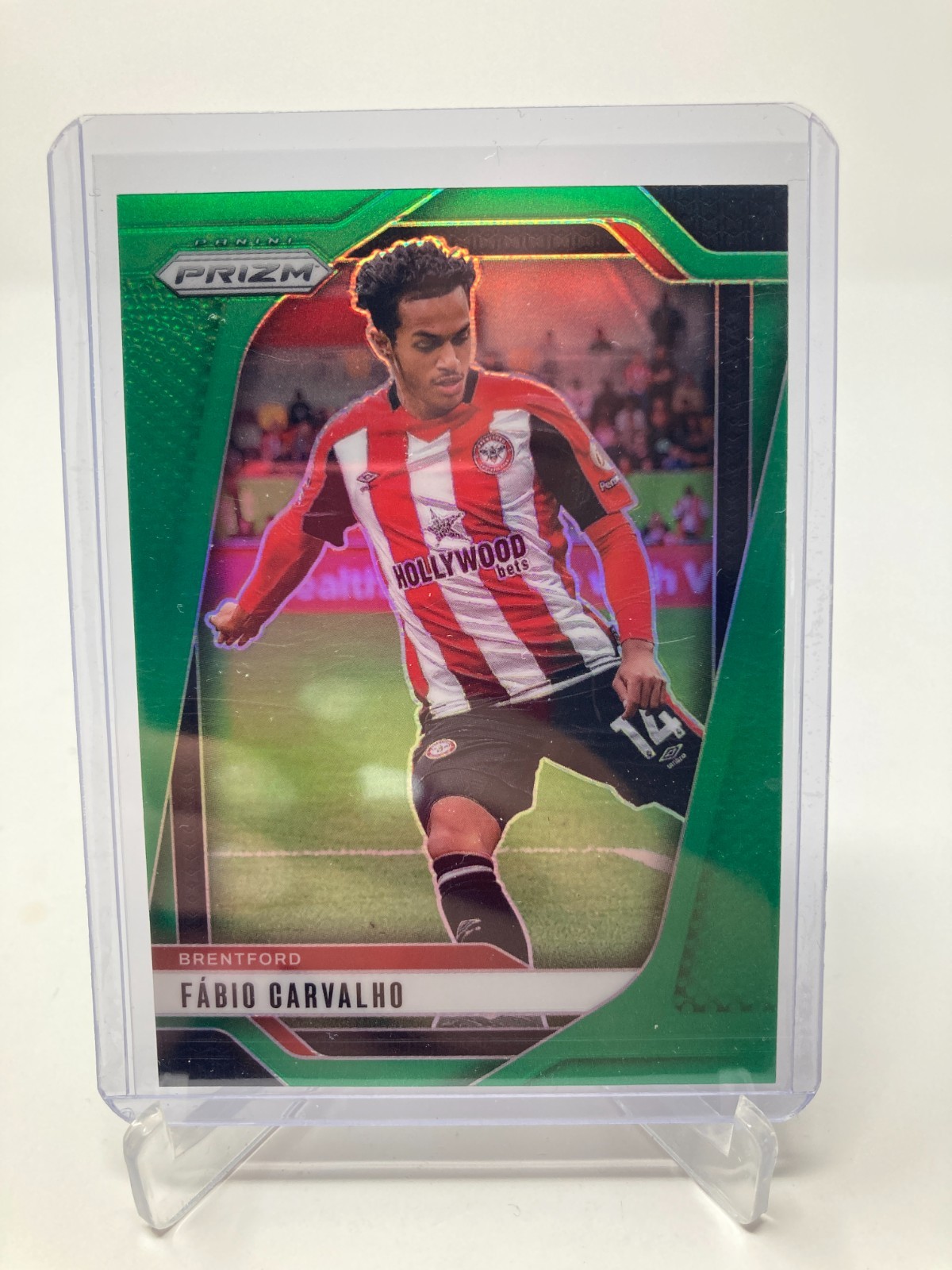 PANINI PRIZM PREMIER LEAGUE 24/25 FABIO CARVALHO BRENTFORD GREEN PARALLEL 3/5.. for sale on Ebay