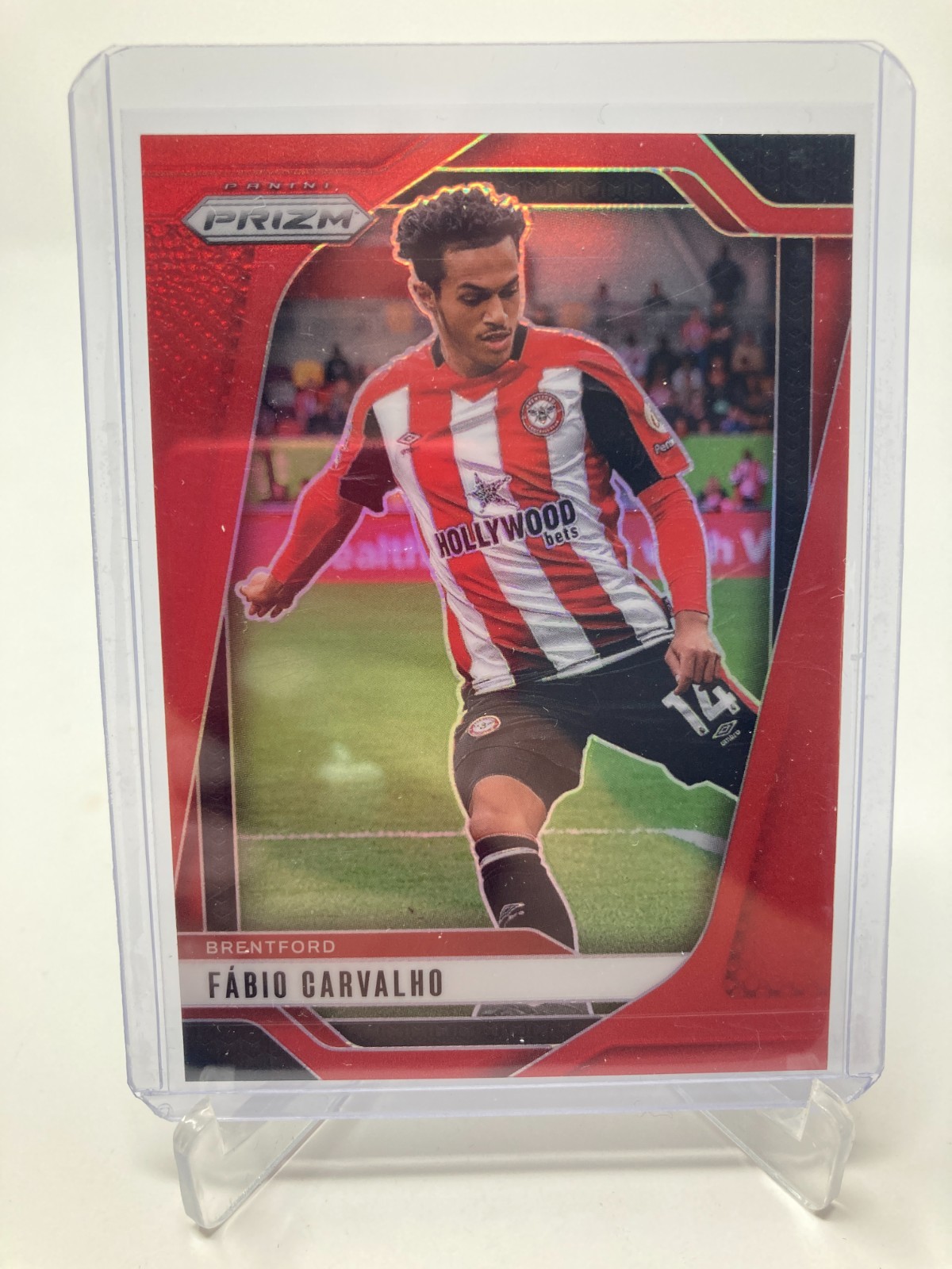 PANINI PRIZM PREMIER LEAGUE 24/25 FABIO CARVALHO BRENTFORD RED PARALLEL 177/199. for sale on Ebay